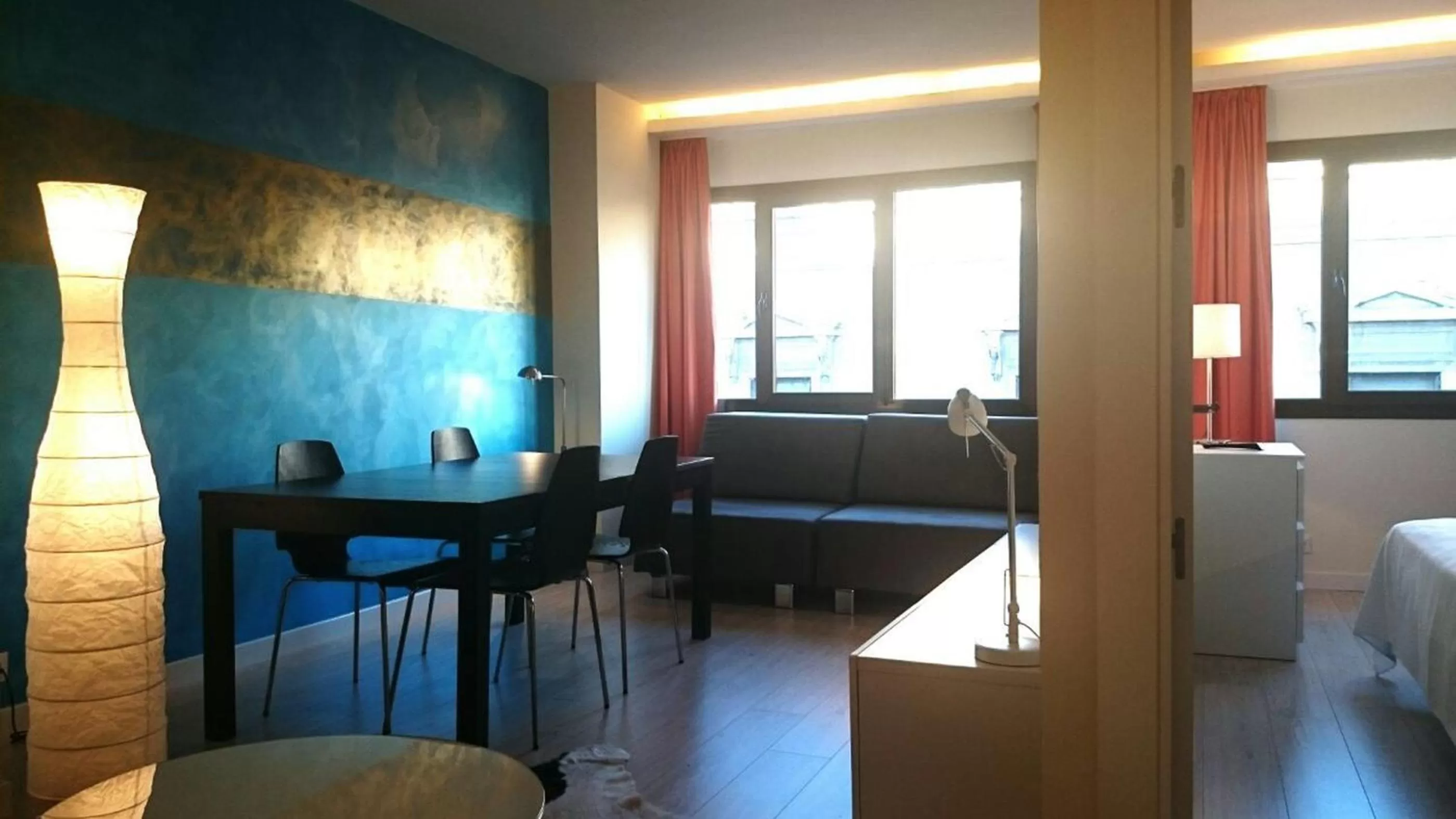 Living room, Bed in Apartamentos Recoletos