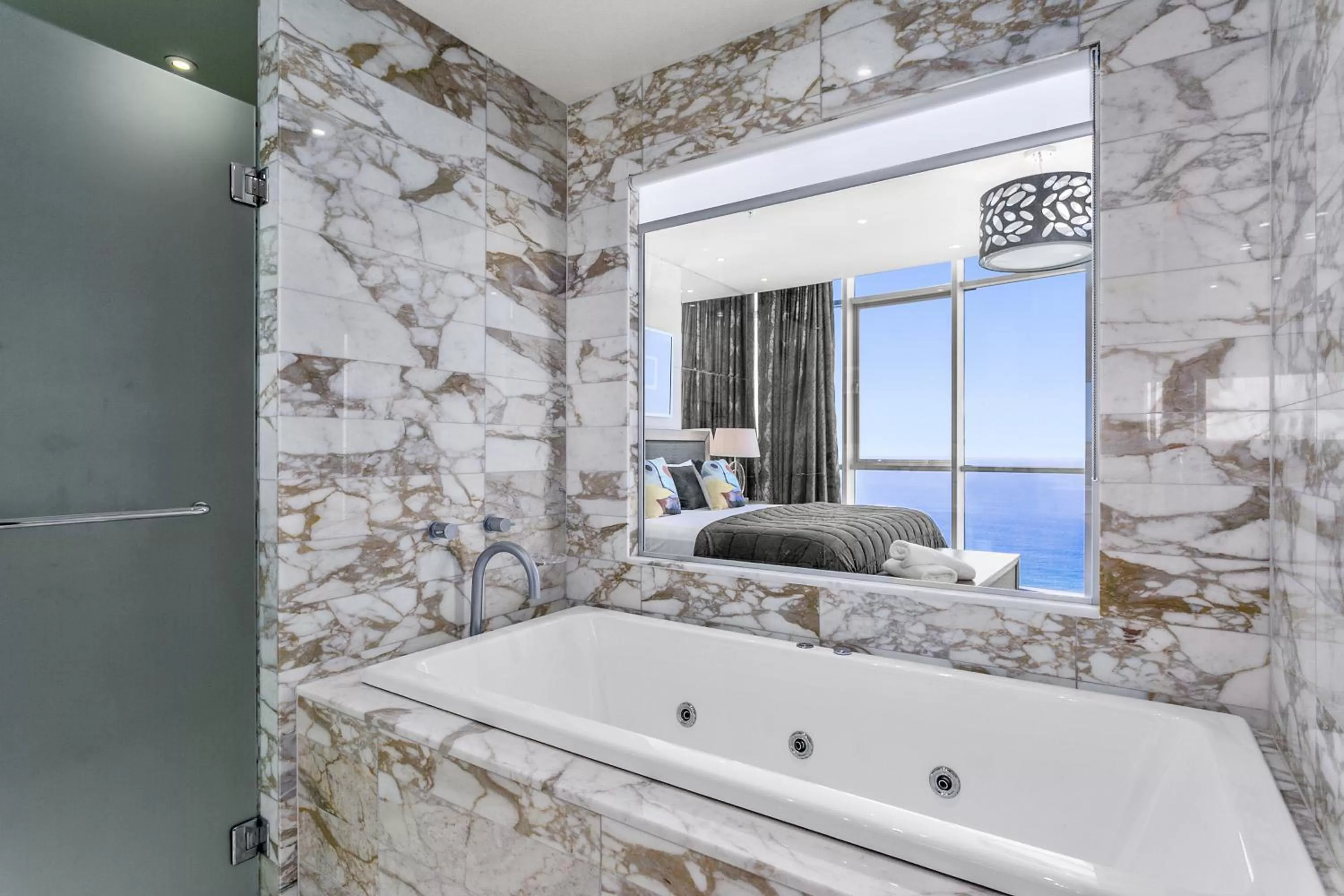 Bathroom in Mantra Towers of Chevron