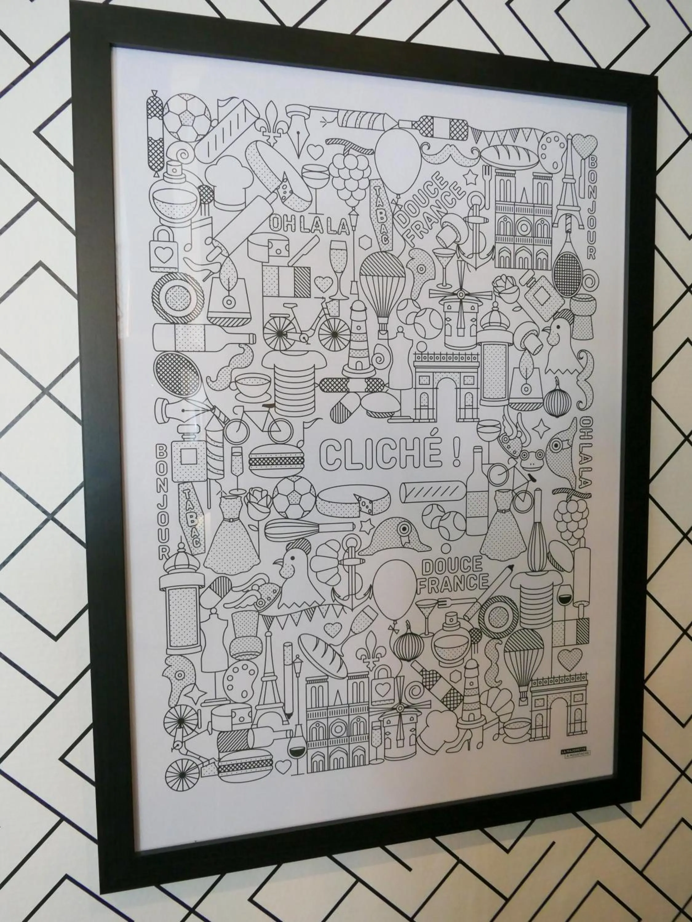 Decorative detail in Hôtel de France Quartier Latin