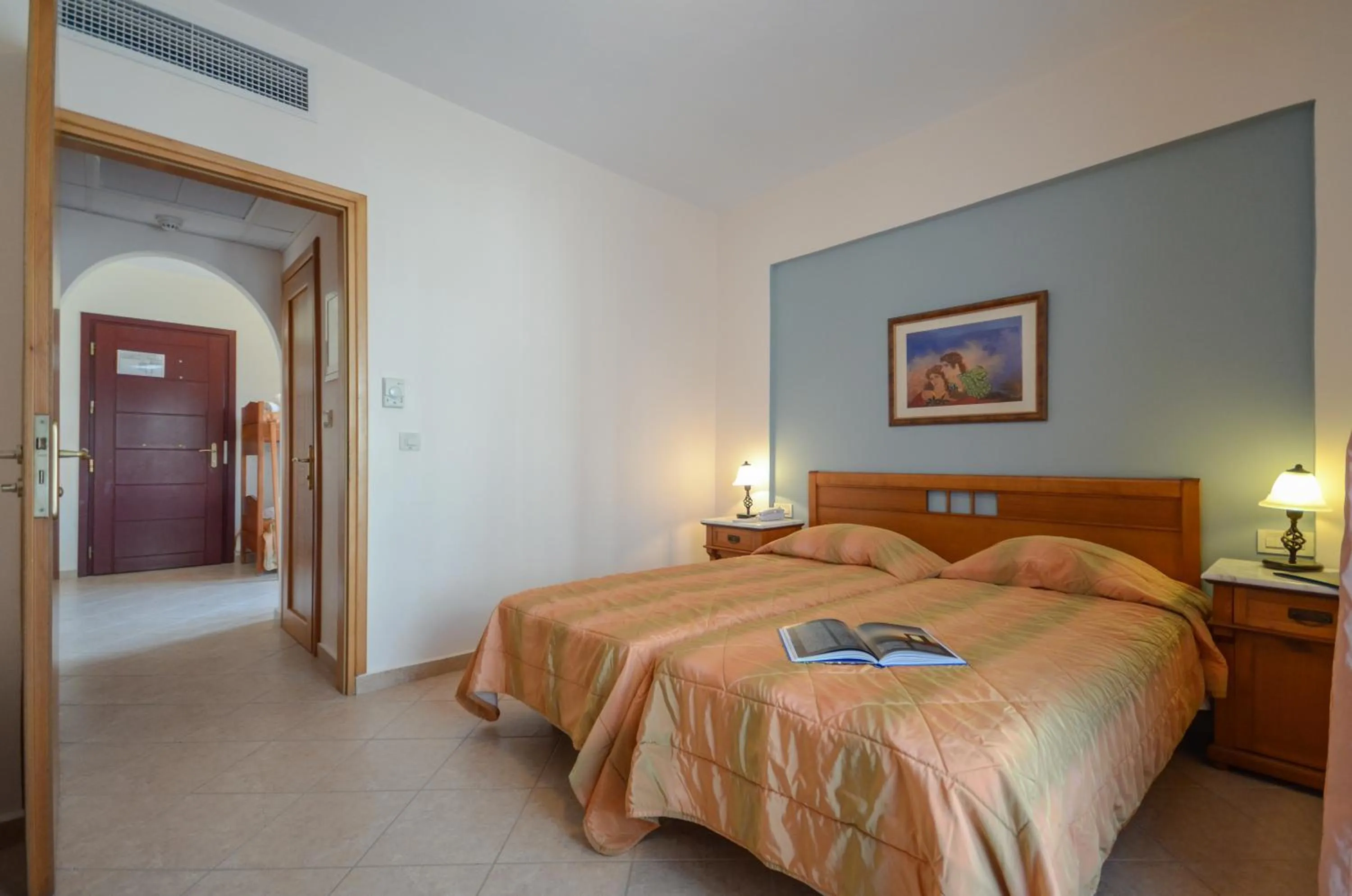 Bed in Naxos Resort Beach Hotel