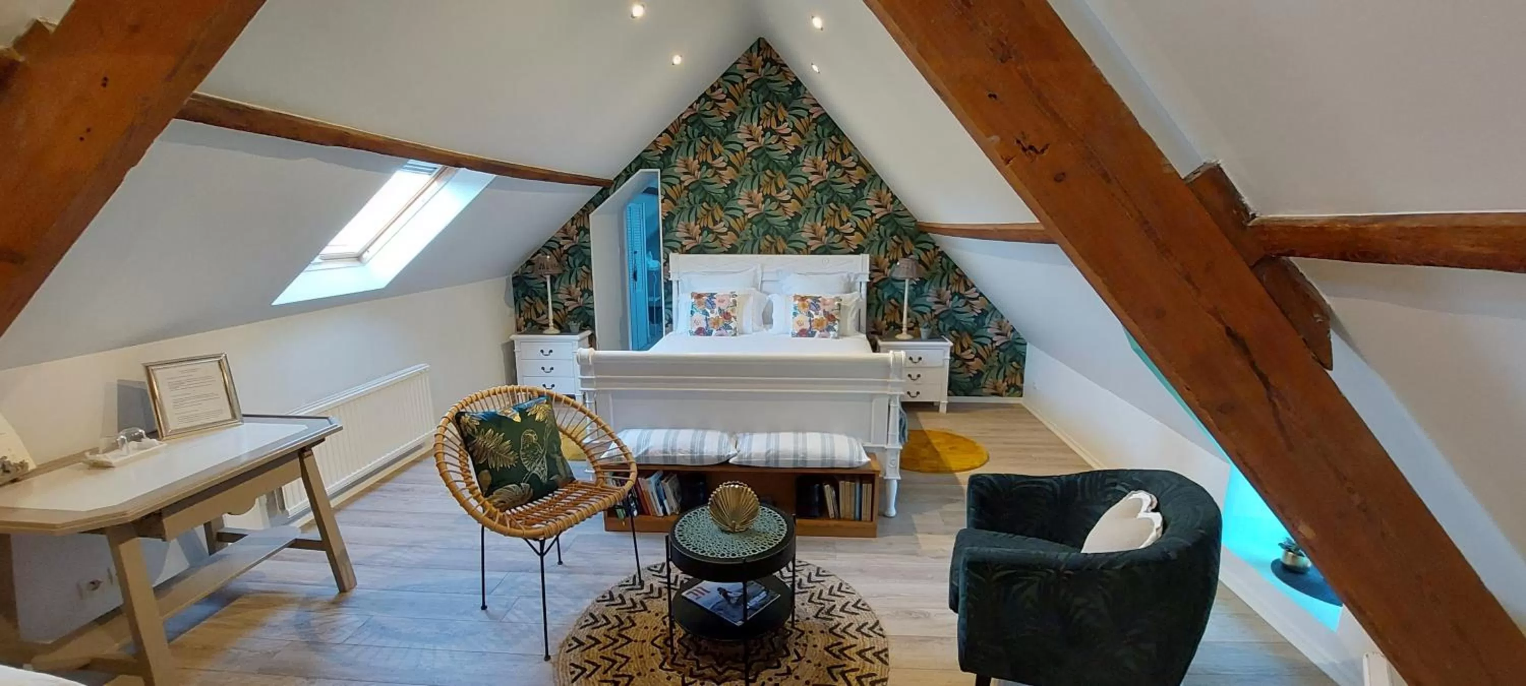 Bedroom in Manoir de Turqueville les Quatre Etoiles