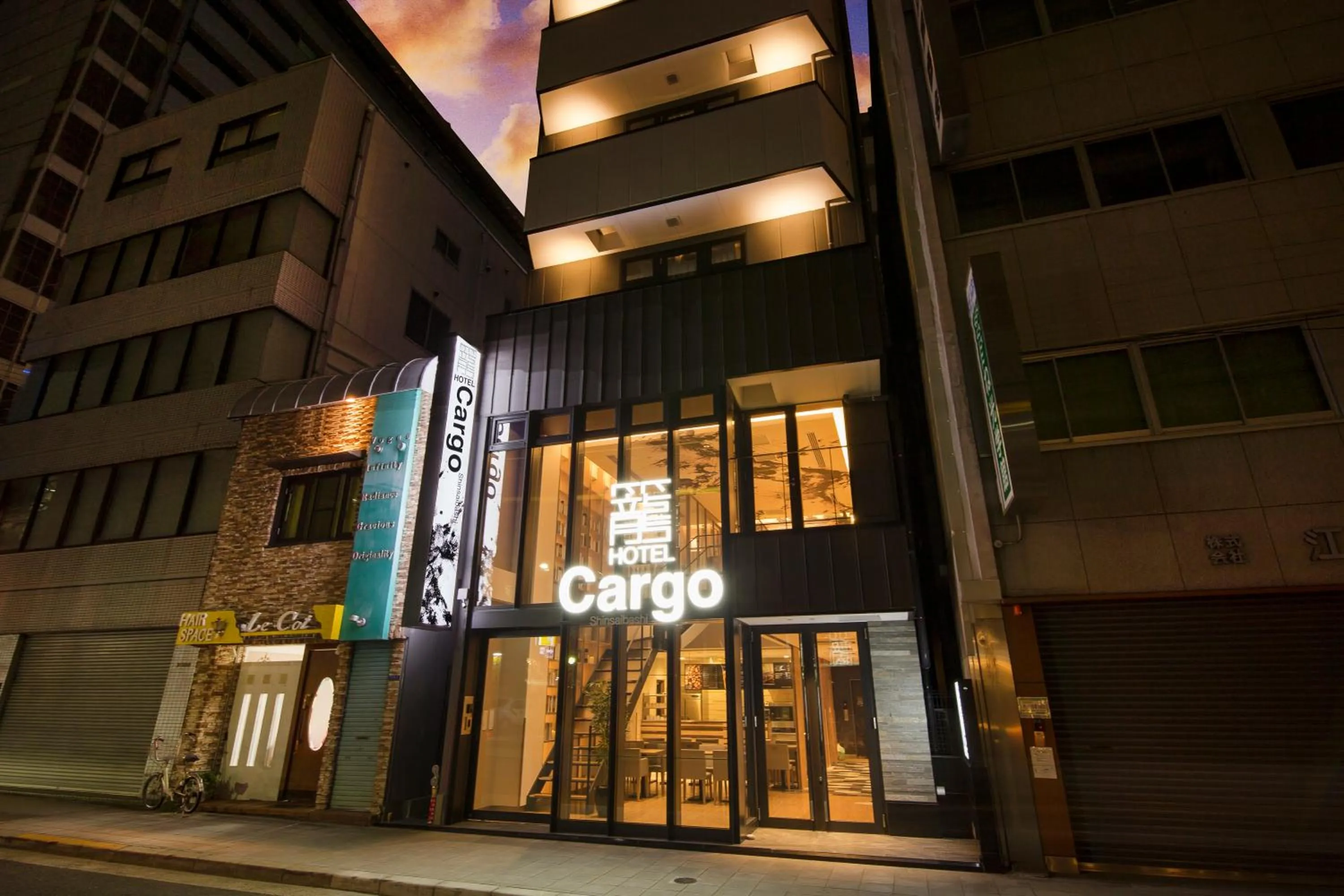 Facade/entrance in HOTEL Cargo Shinsaibashi