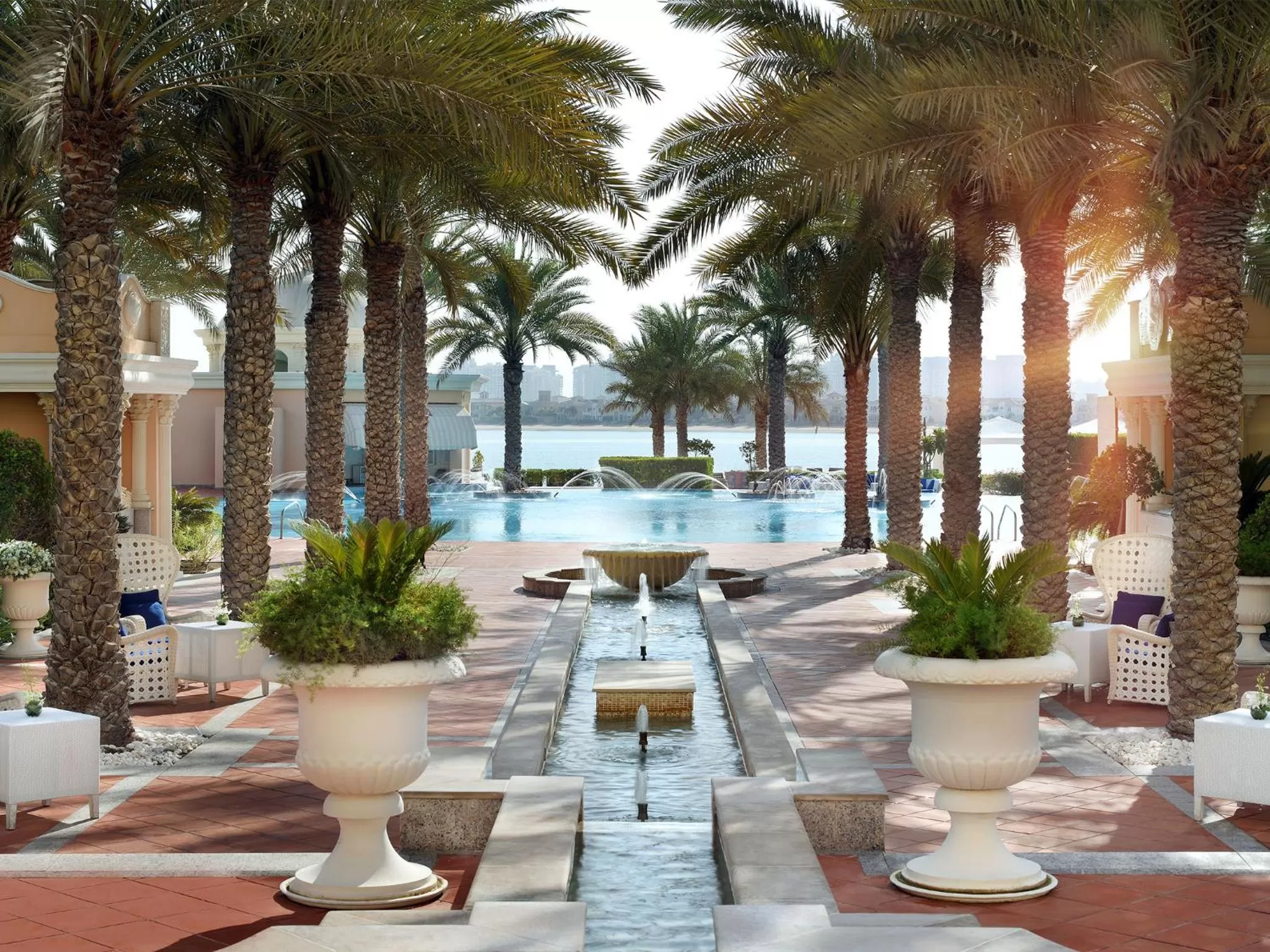 Swimming pool in Kempinski Hotel Palm Jumeirah
