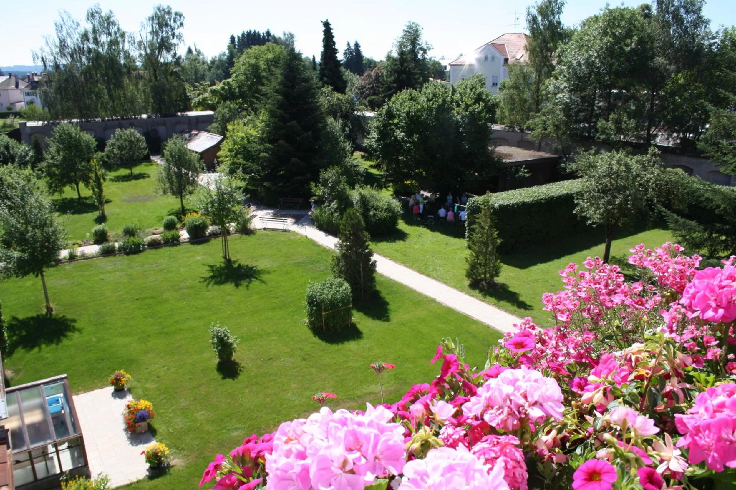 Garden view in KurOase im Kloster