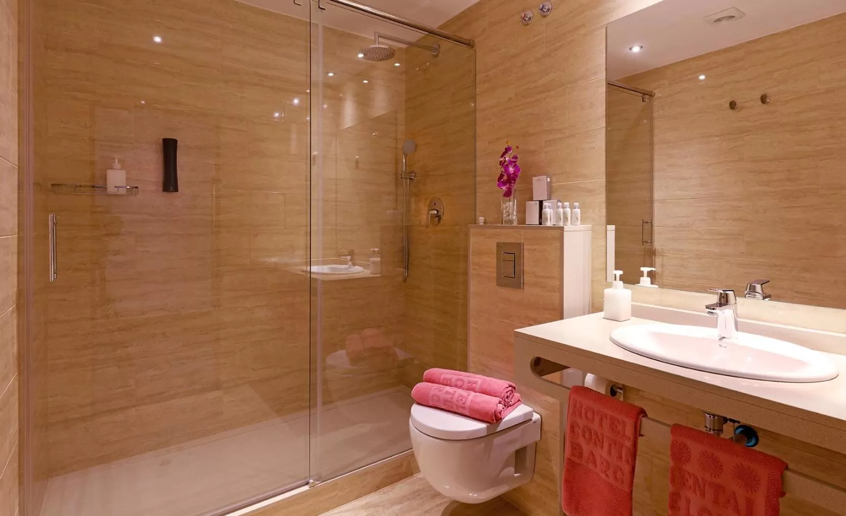 Shower in Hotel Continental Barcelona