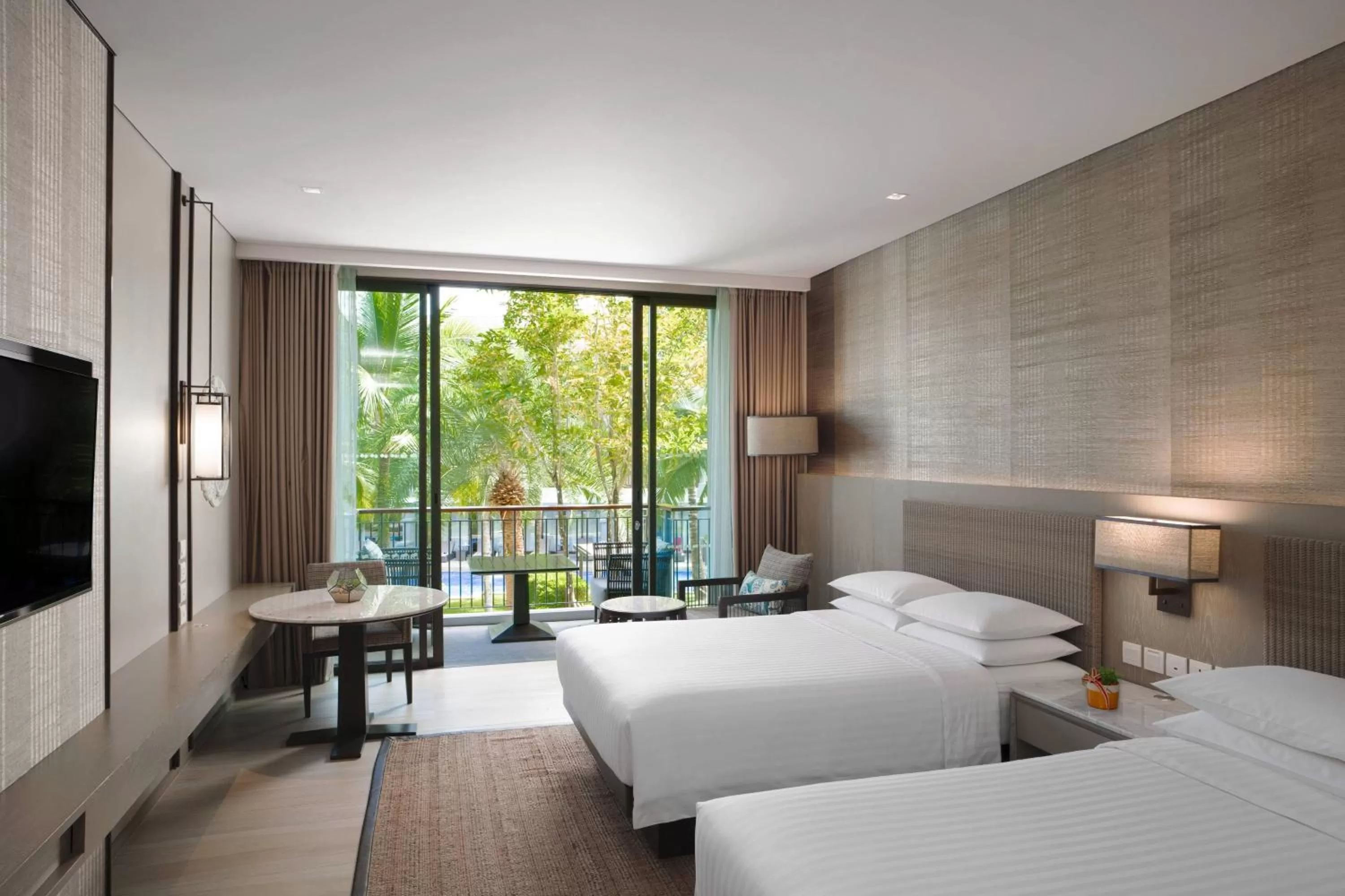 Photo of the whole room, Bed in Phuket Marriott Resort and Spa, Nai Yang Beach