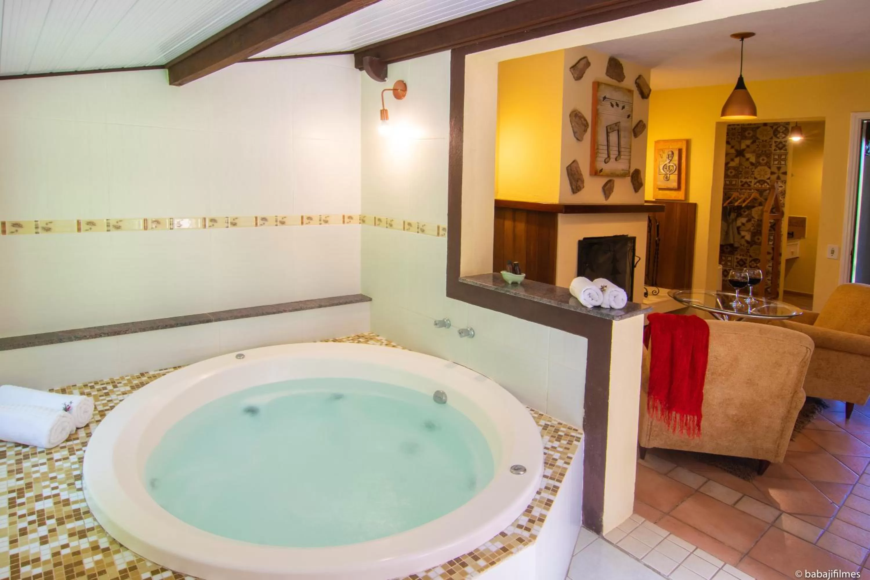 Hot Tub in Pousada Serra Villena