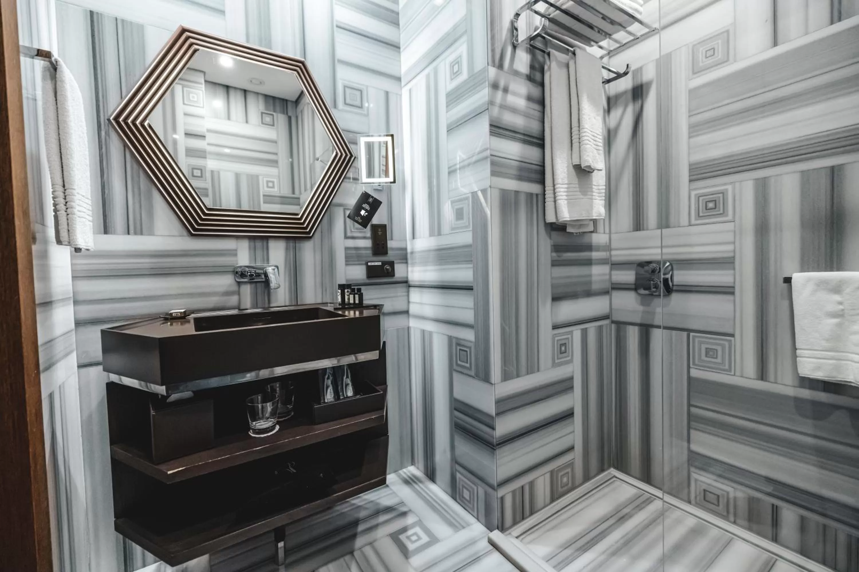 Shower in The Galata Hotel Istanbul - MGallery Collection