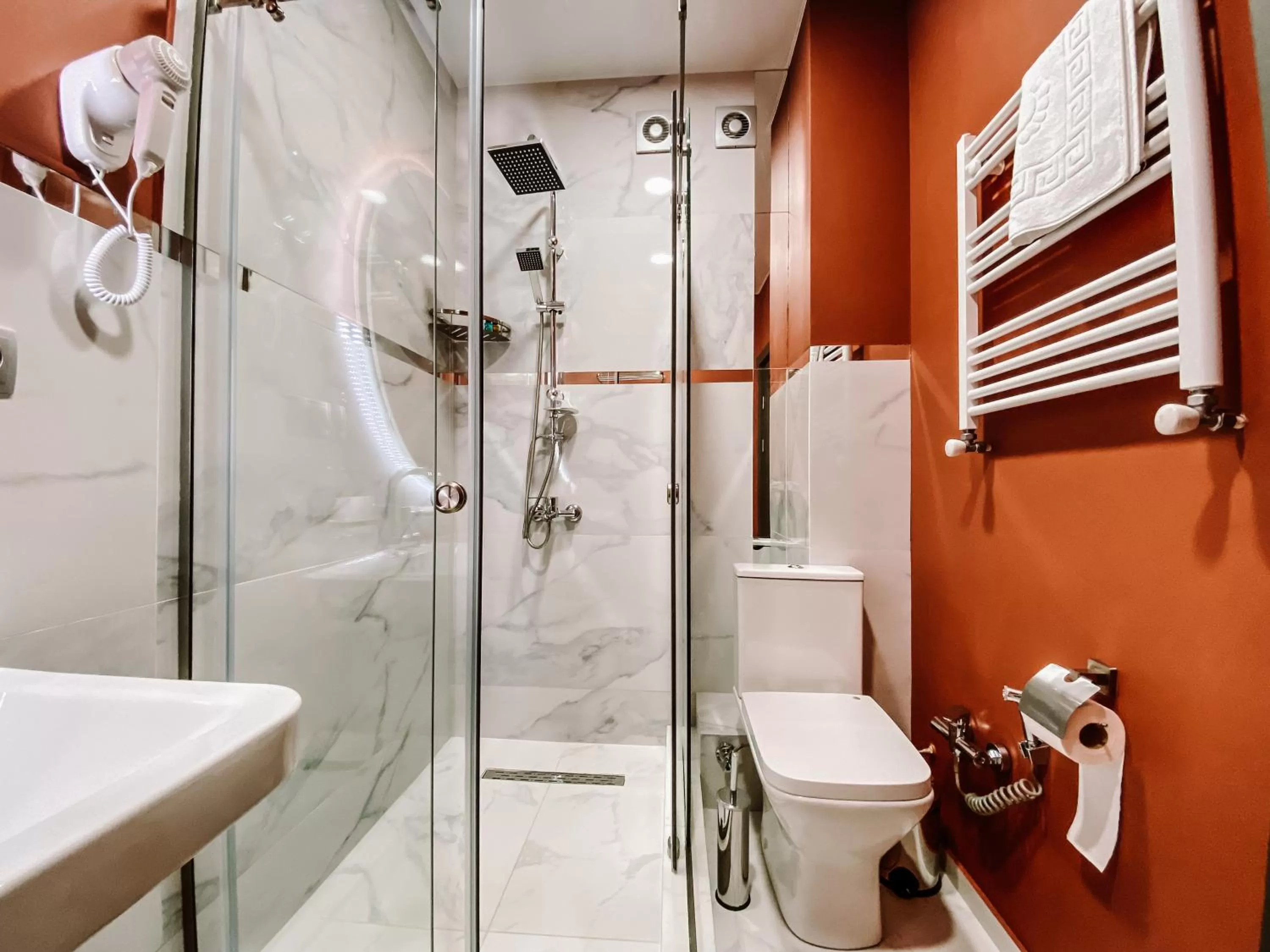 Toilet in Trinity Hotel