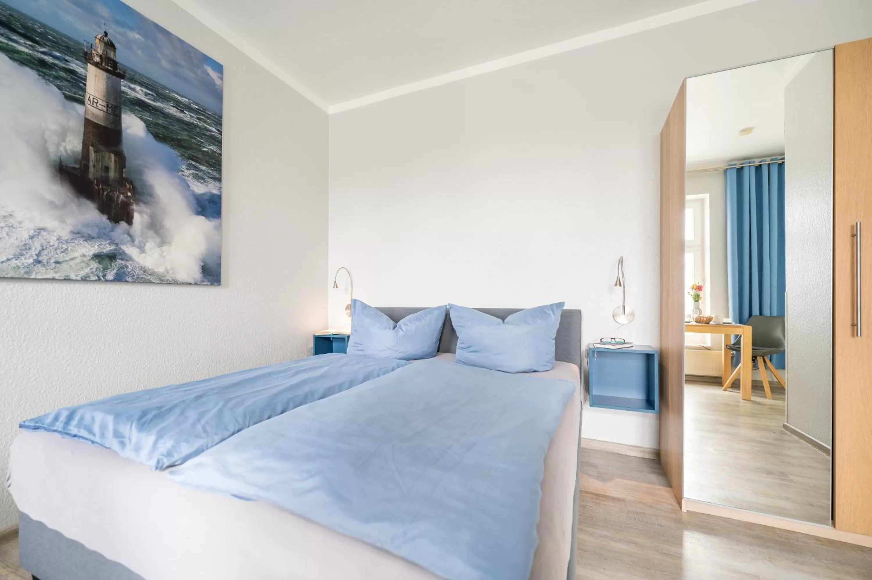 Bed in Haus Ferienglück Sauna im Haus