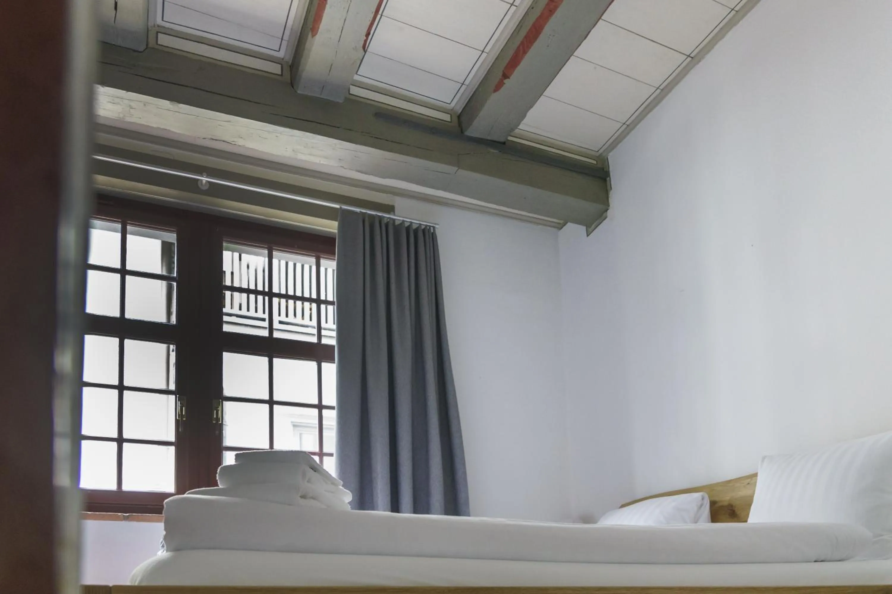 Bed in Hotel Vadian Garni