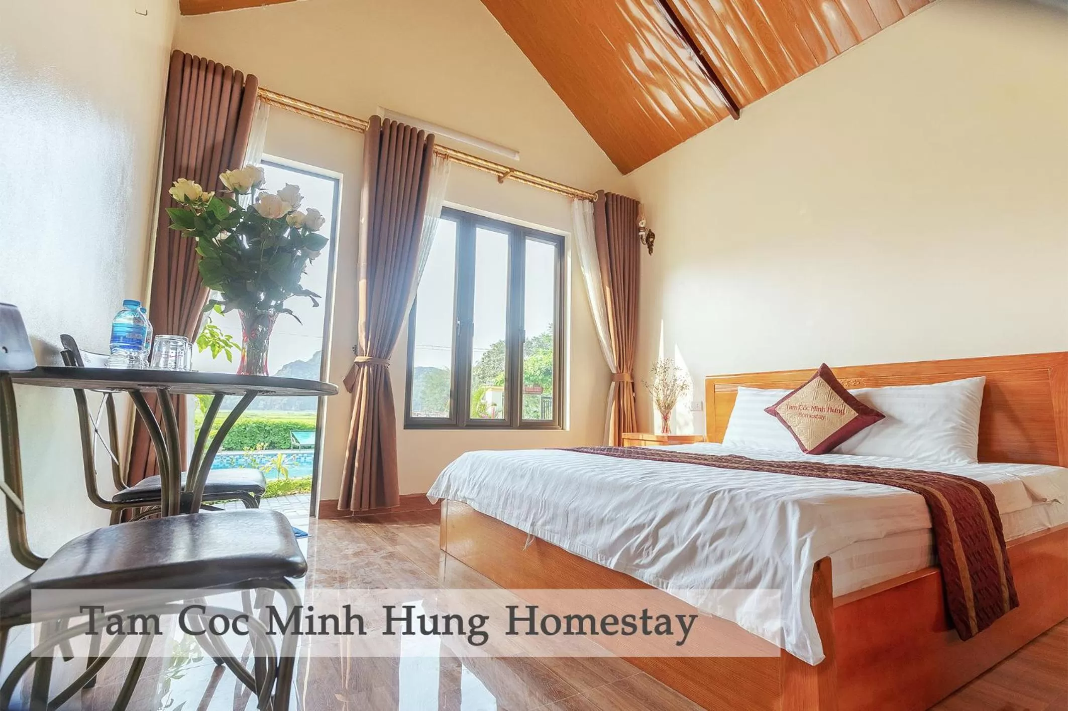 Photo of the whole room, Bed in Tam Coc Minh Hung Homestay