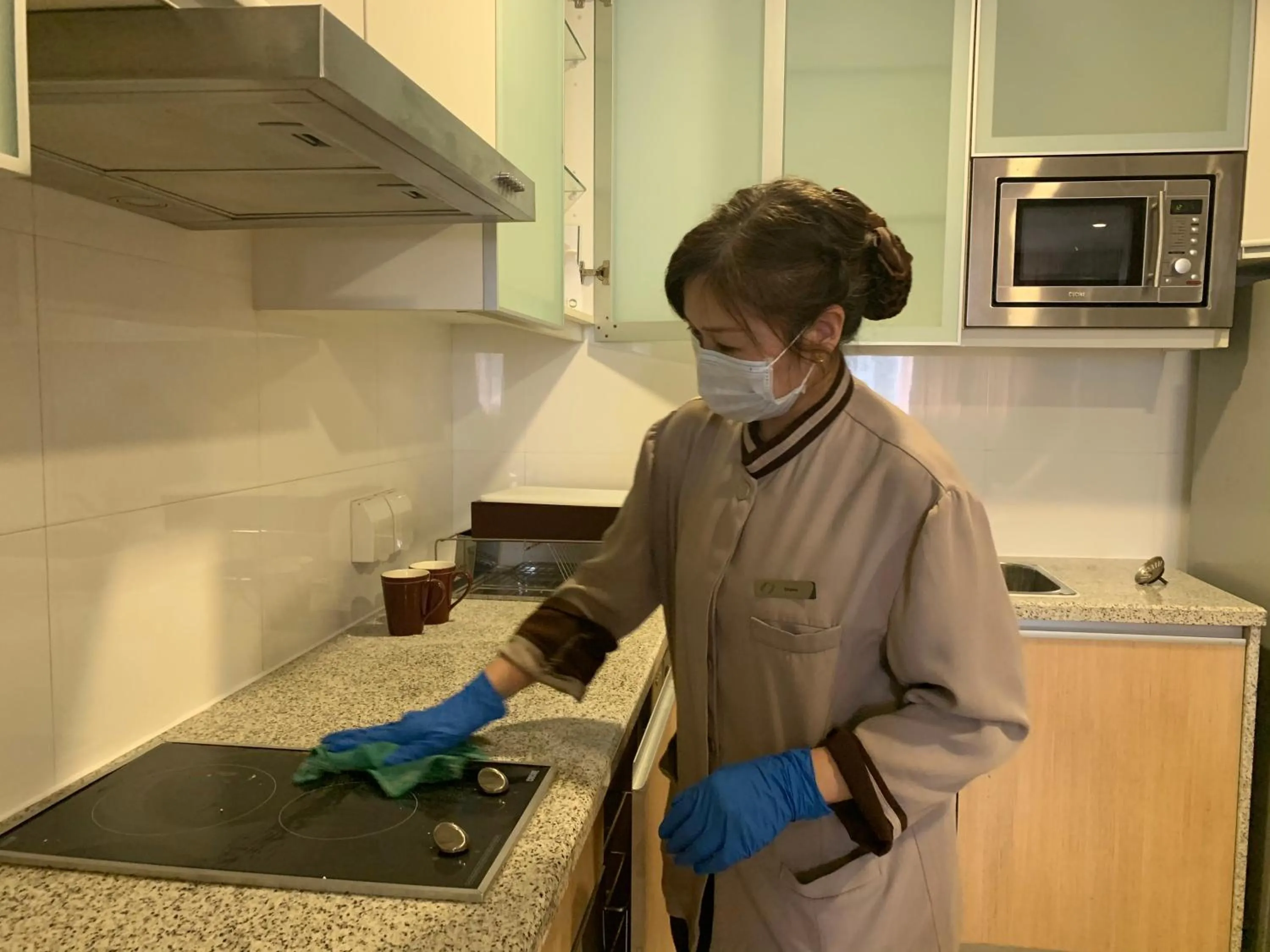 Kitchen or kitchenette in Oakwood Residence Shanghai
