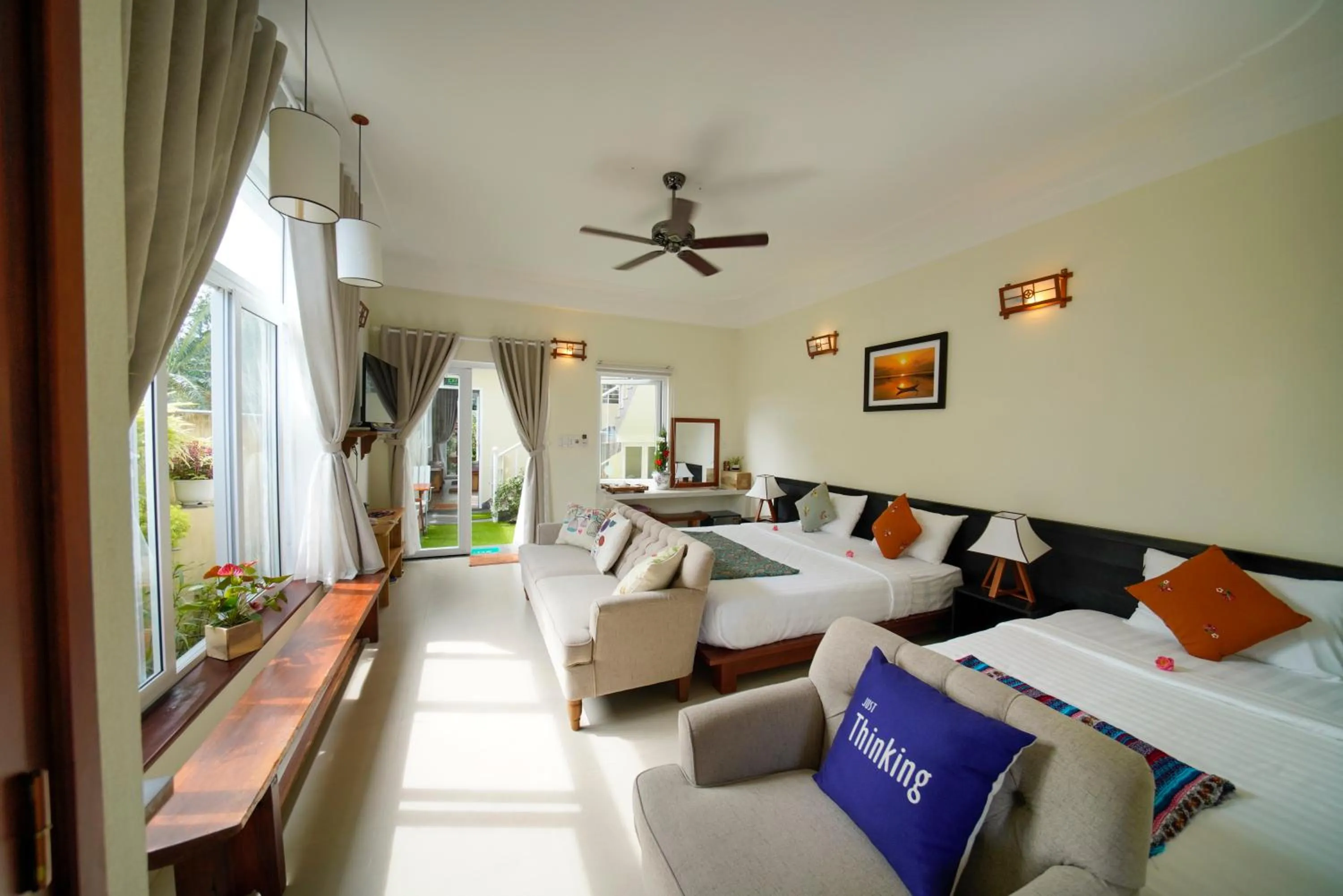 Bed in HA Devan Hoian Pool Villa