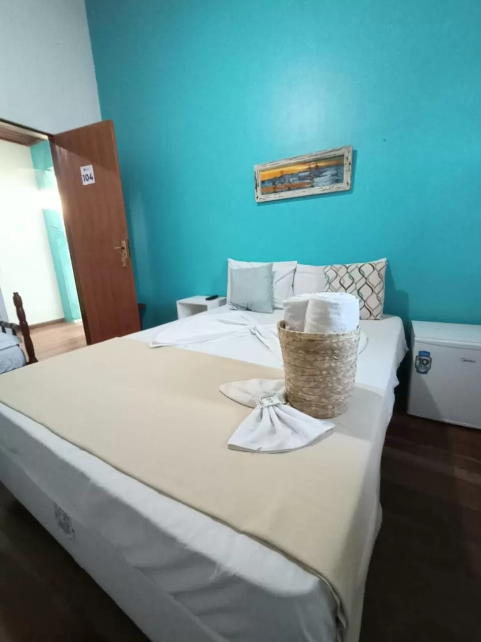 Bed in Pousada Beluga