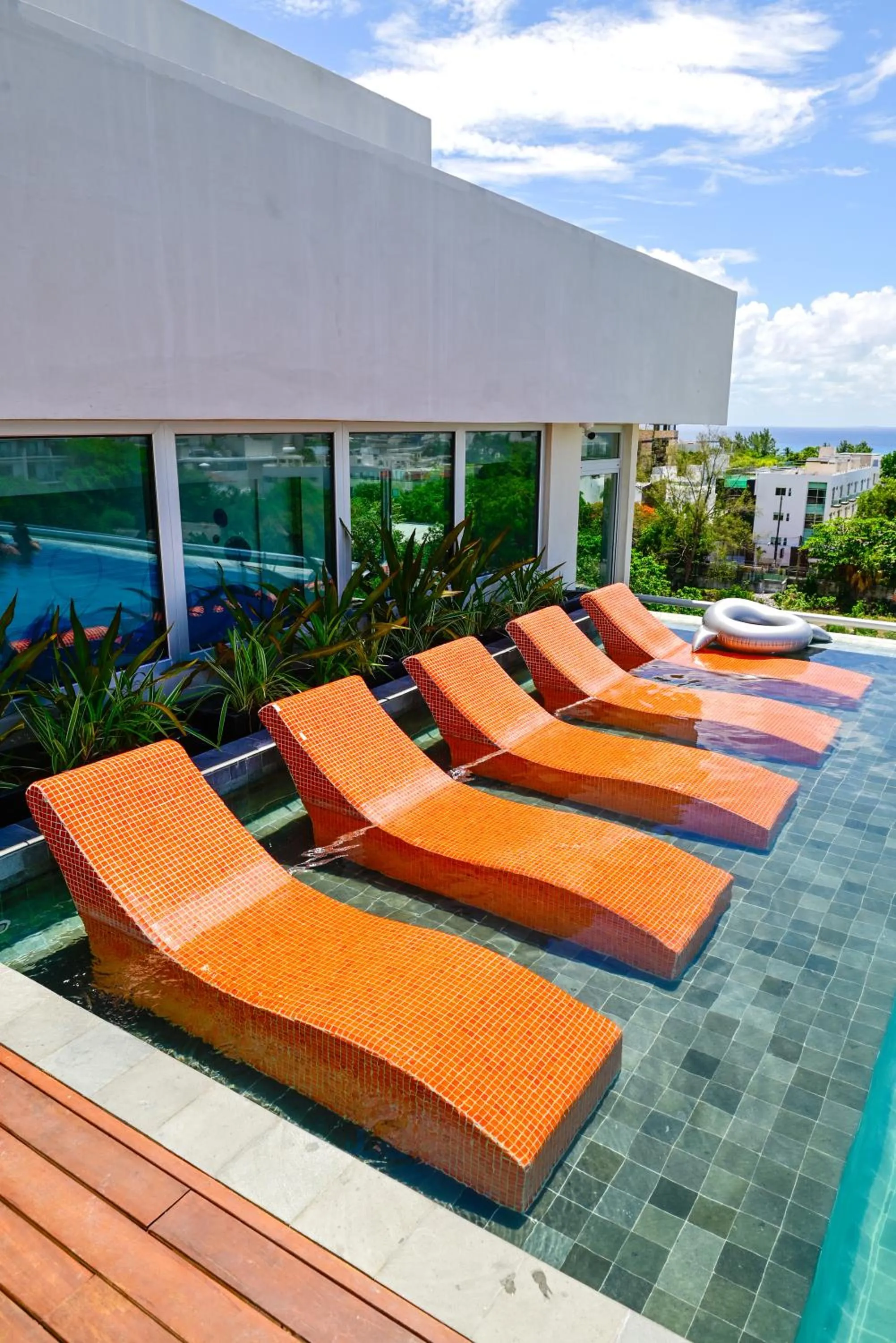 Pool view in Aloft Playa del Carmen