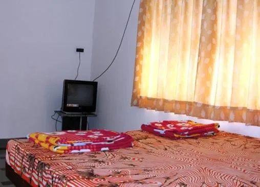 Decorative detail, Bed in Udai Haveli Guest House