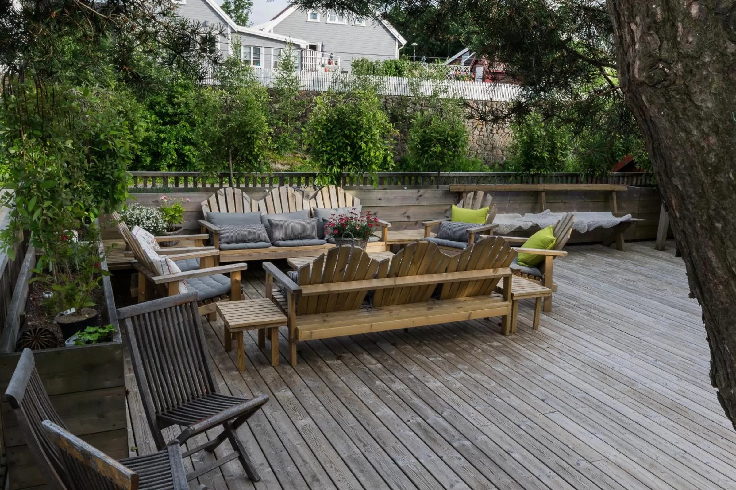 Patio, Seating Area in Krøgeneslåven Microtel