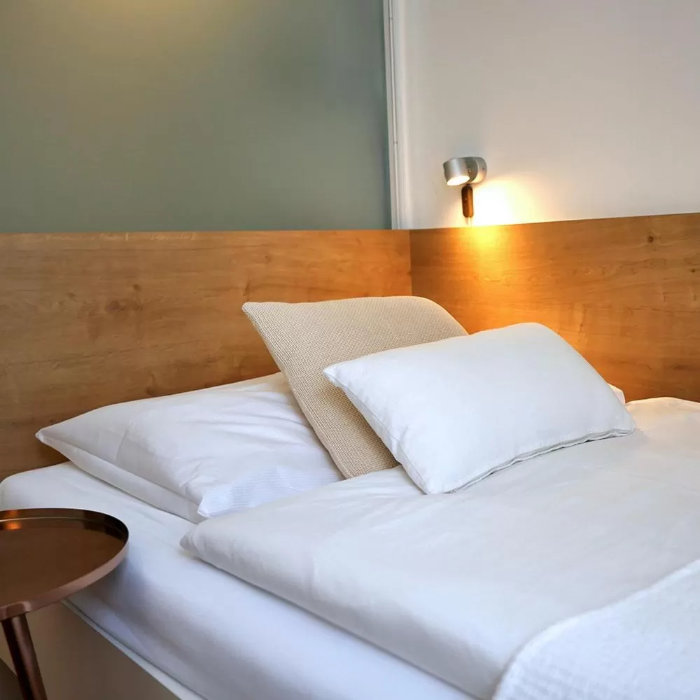 Bed in Hotel Villa Rückert