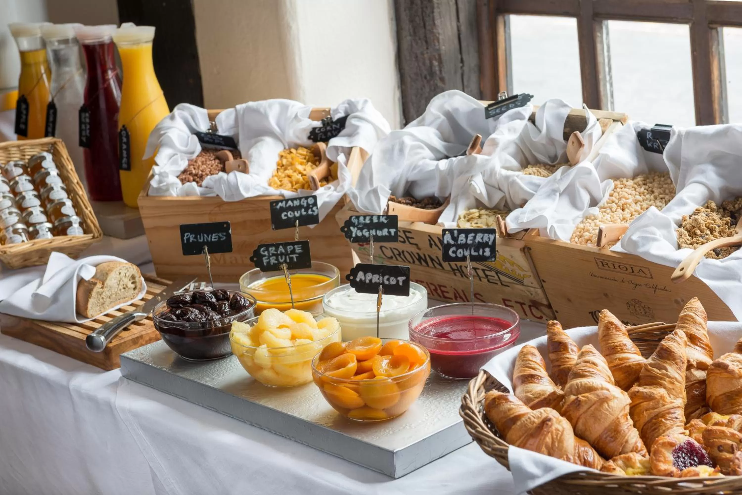 Continental breakfast in Best Western The Rose & Crown Hotel