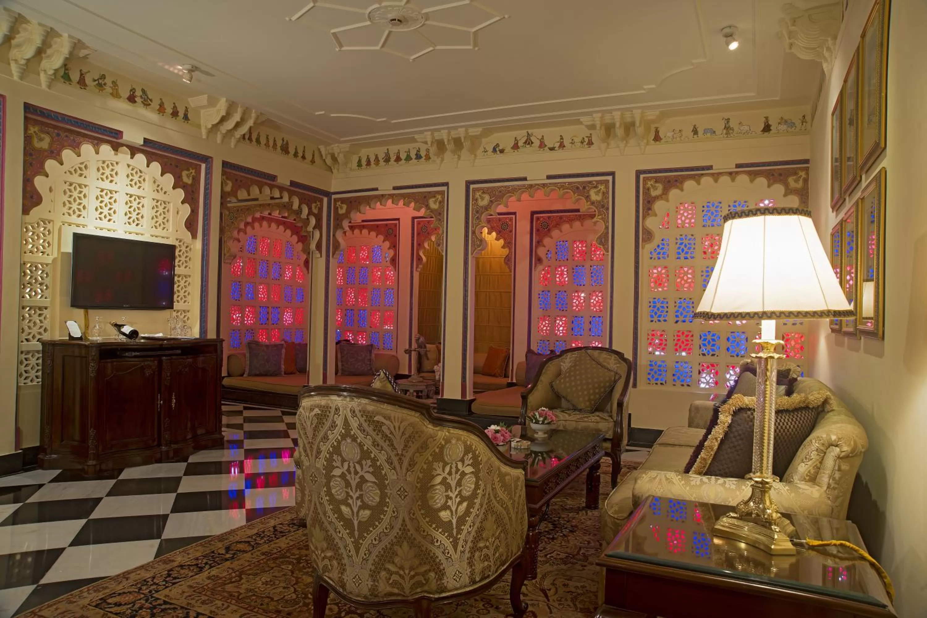 Living room in Taj Lake Palace Udaipur
