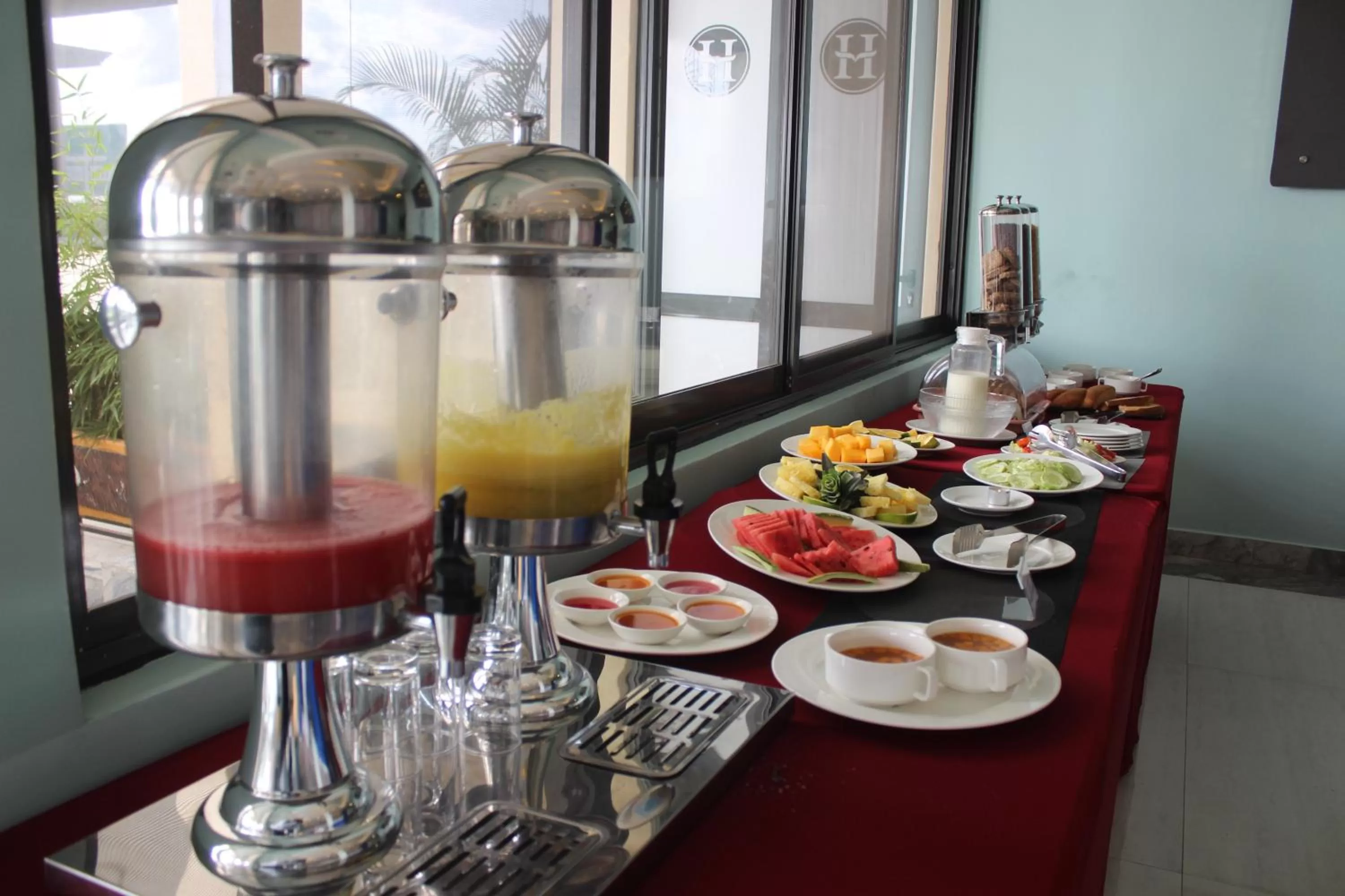 Continental breakfast in Hotel Horizon Entebbe