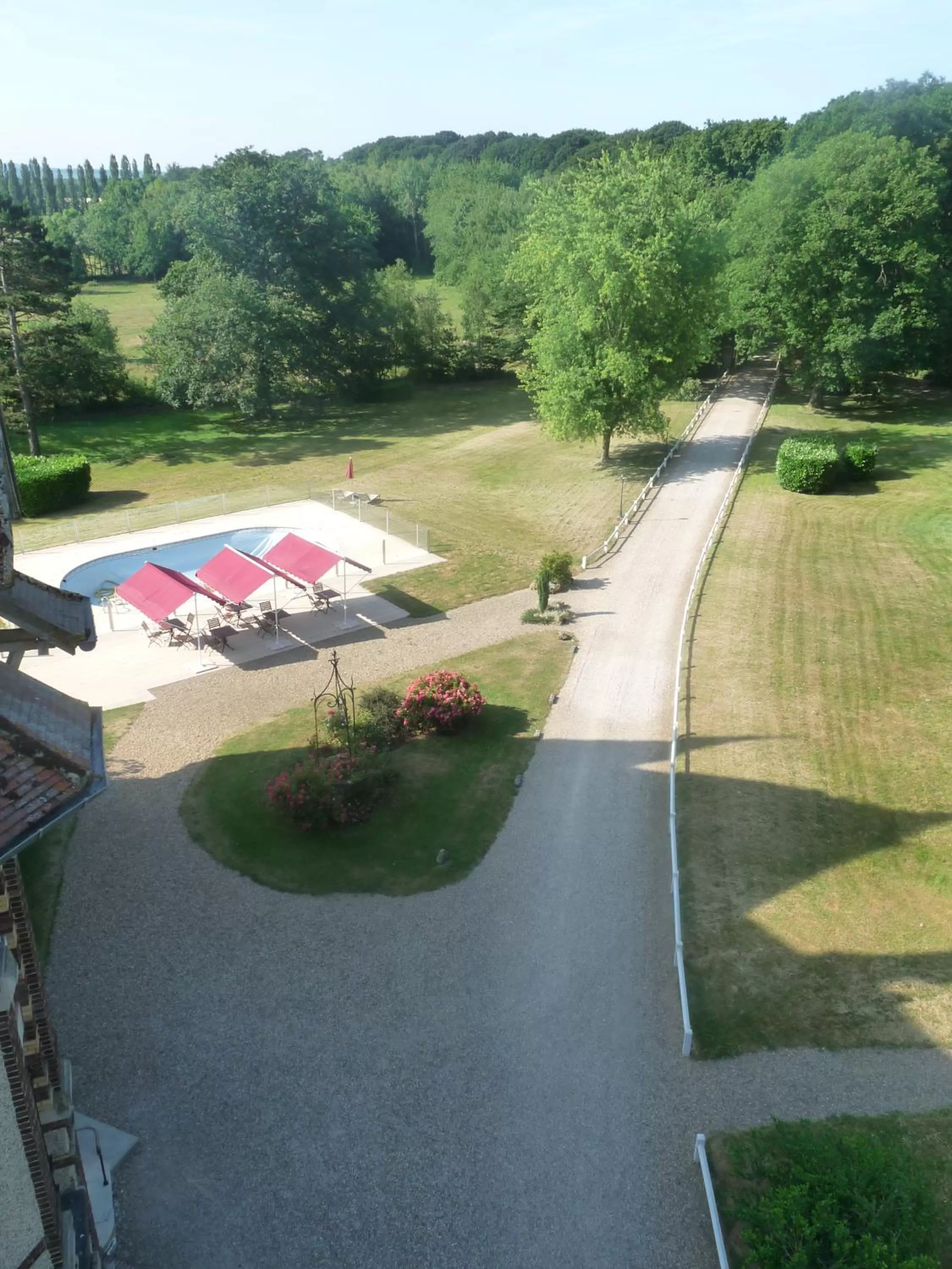 View (from property/room) in Château de la Râpée Hôtel restaurant