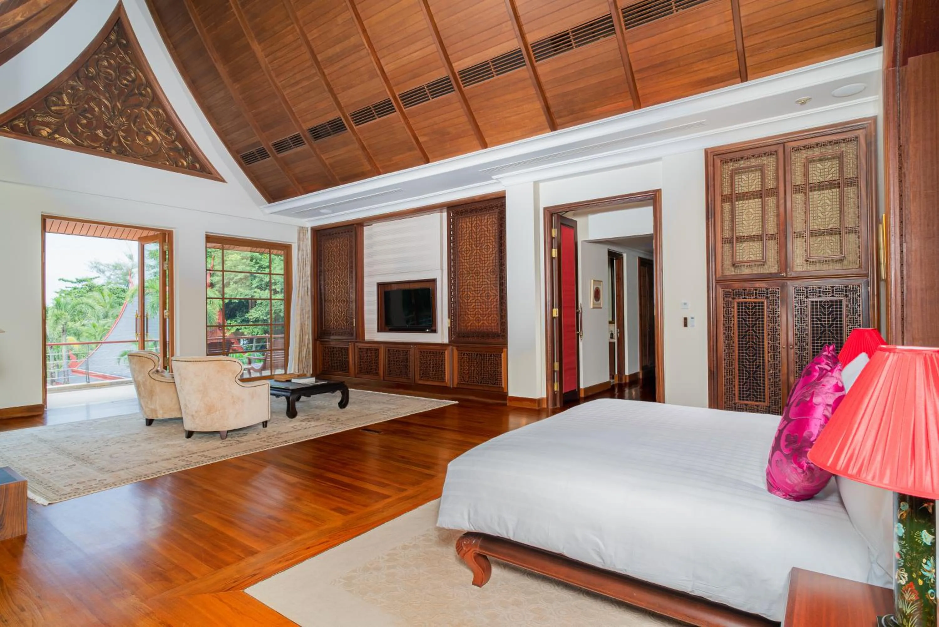 Bedroom, Bed in Trisara Villas & Residences Phuket