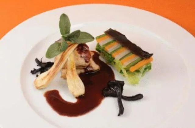 Food close-up in Logis Hôtel Restaurant Le Coq Hardi