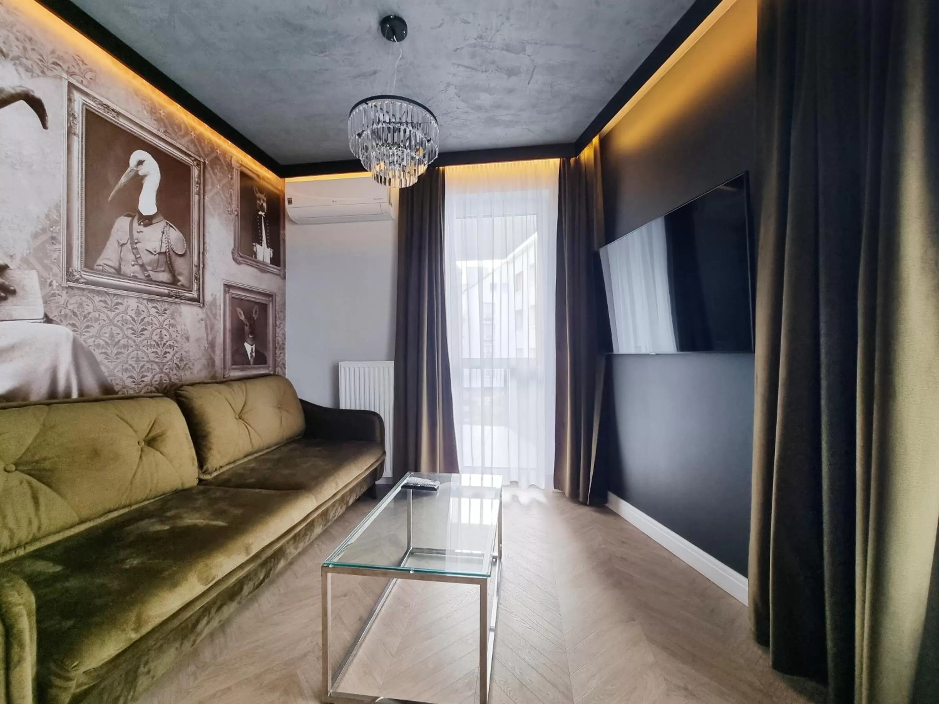 TV and multimedia, Seating Area in Silesia Aparthotel