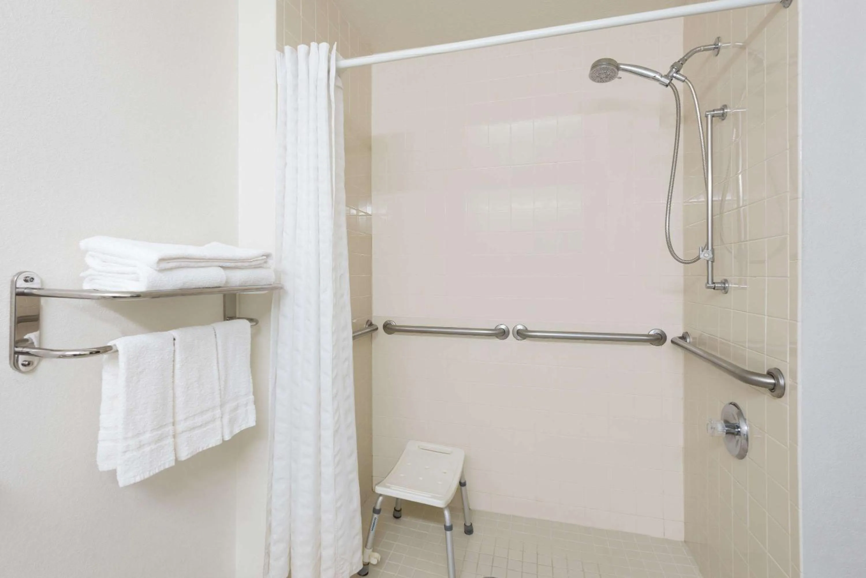 Bathroom in Super 8 by Wyndham Morgantown