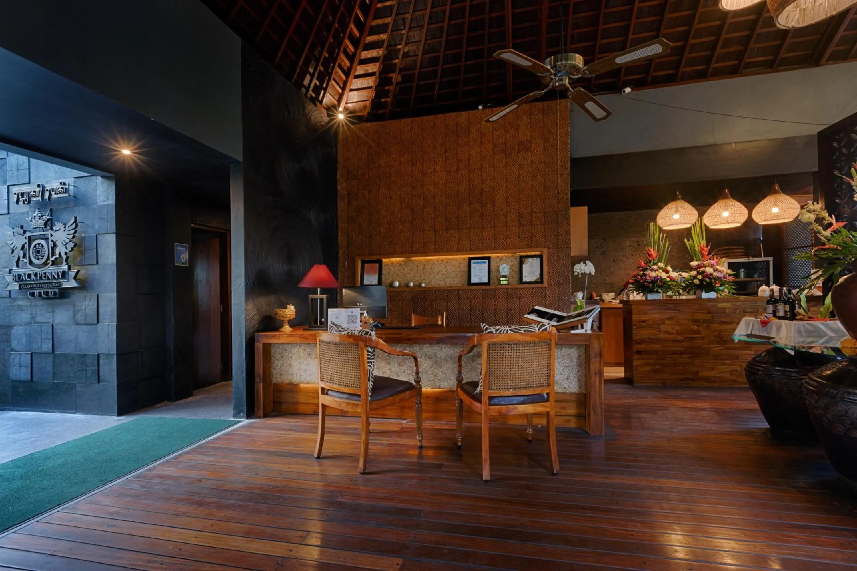 Lobby or reception in Black Penny Villas Ubud