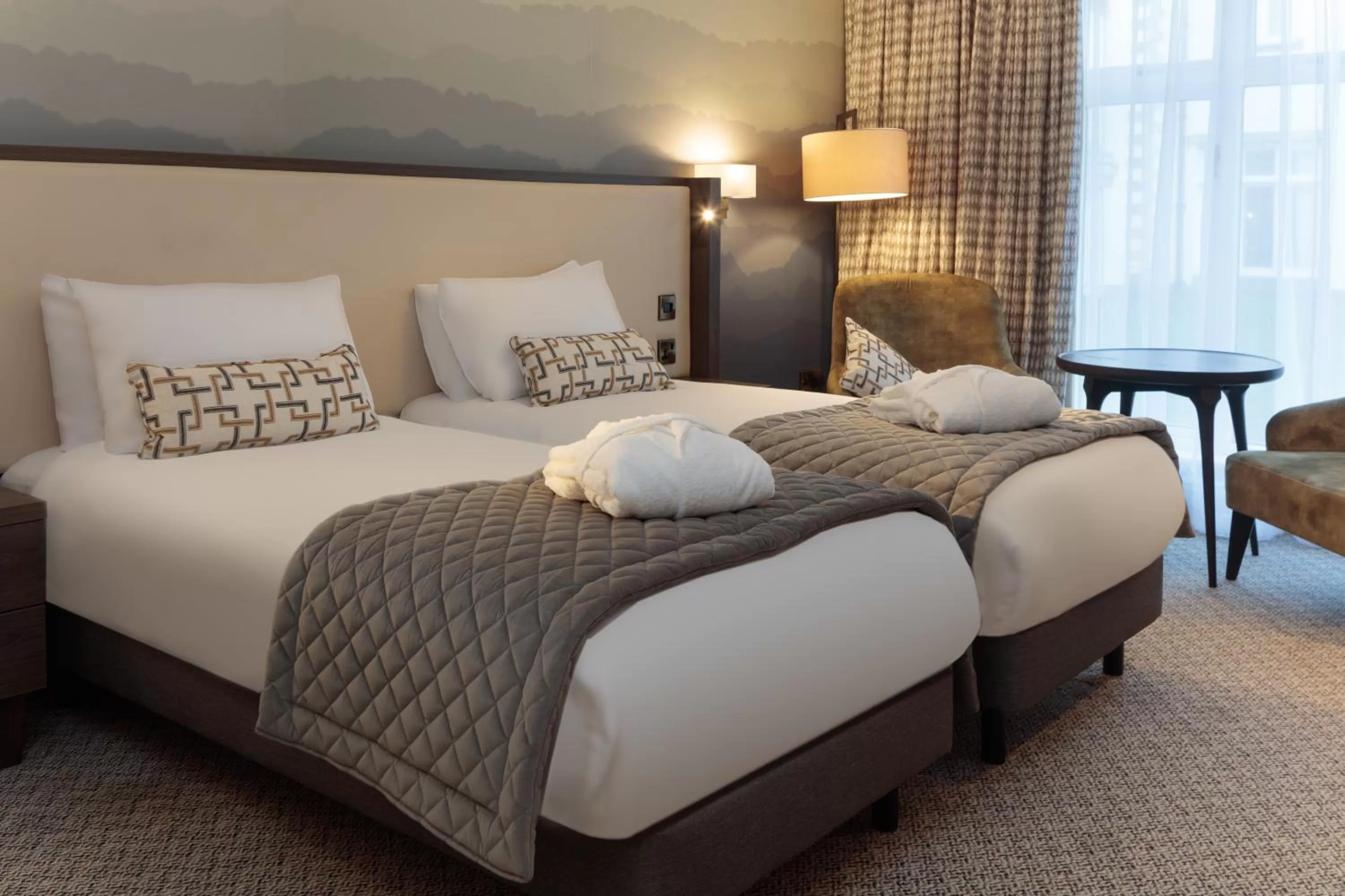 Photo of the whole room, Bed in Mercure Blackburn Dunkenhalgh Hotel & Spa