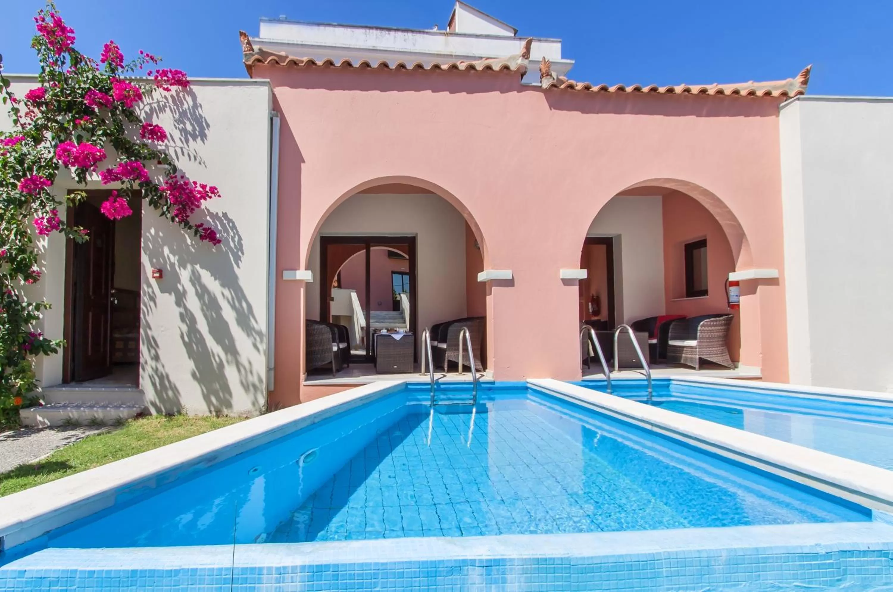 Pool view in Rigas Hotel Skopelos