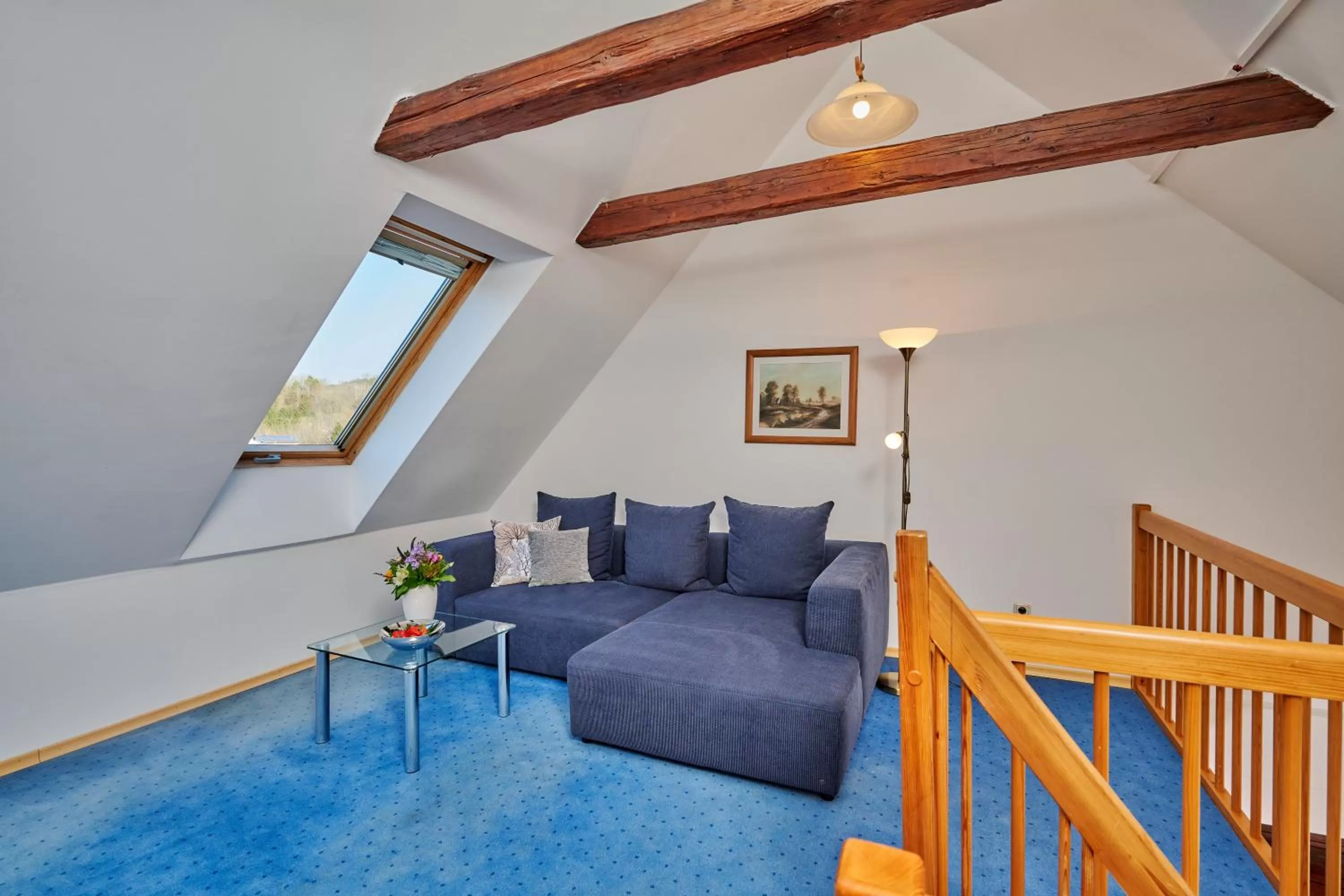 Living room, Seating Area in Hotel Restaurant Zum Goldenen Anker mit Hallenbad