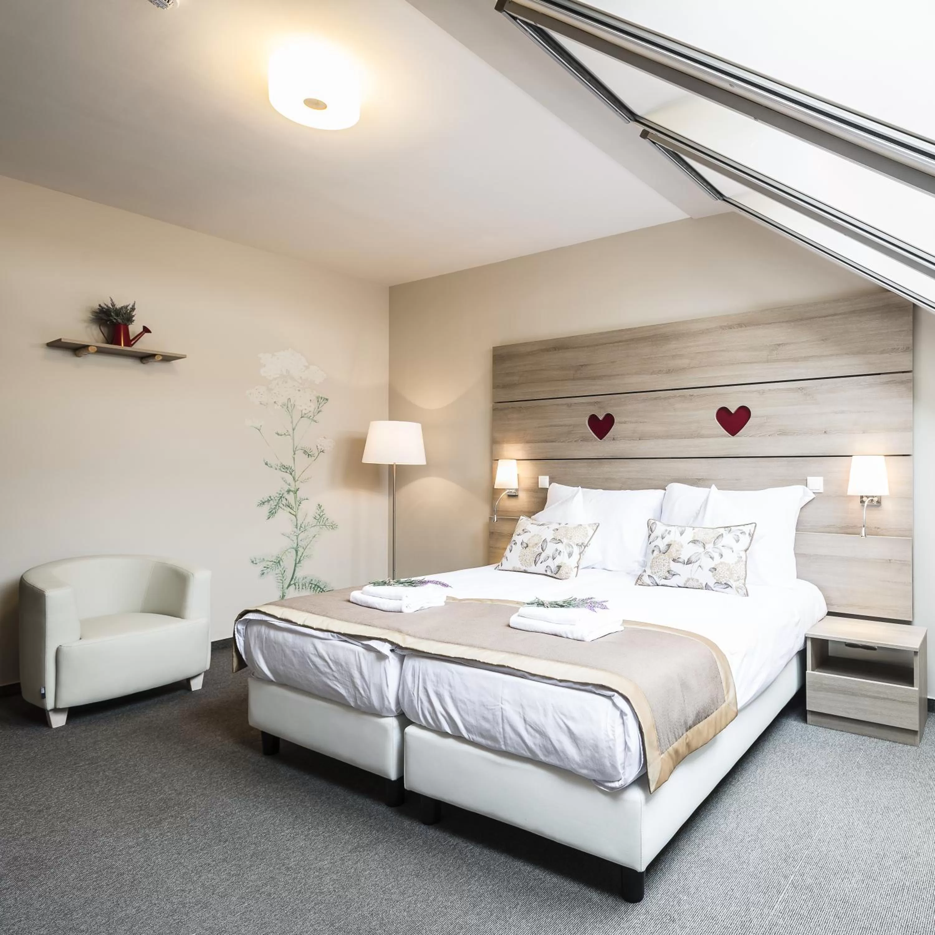 Bed in Levendula Hotel