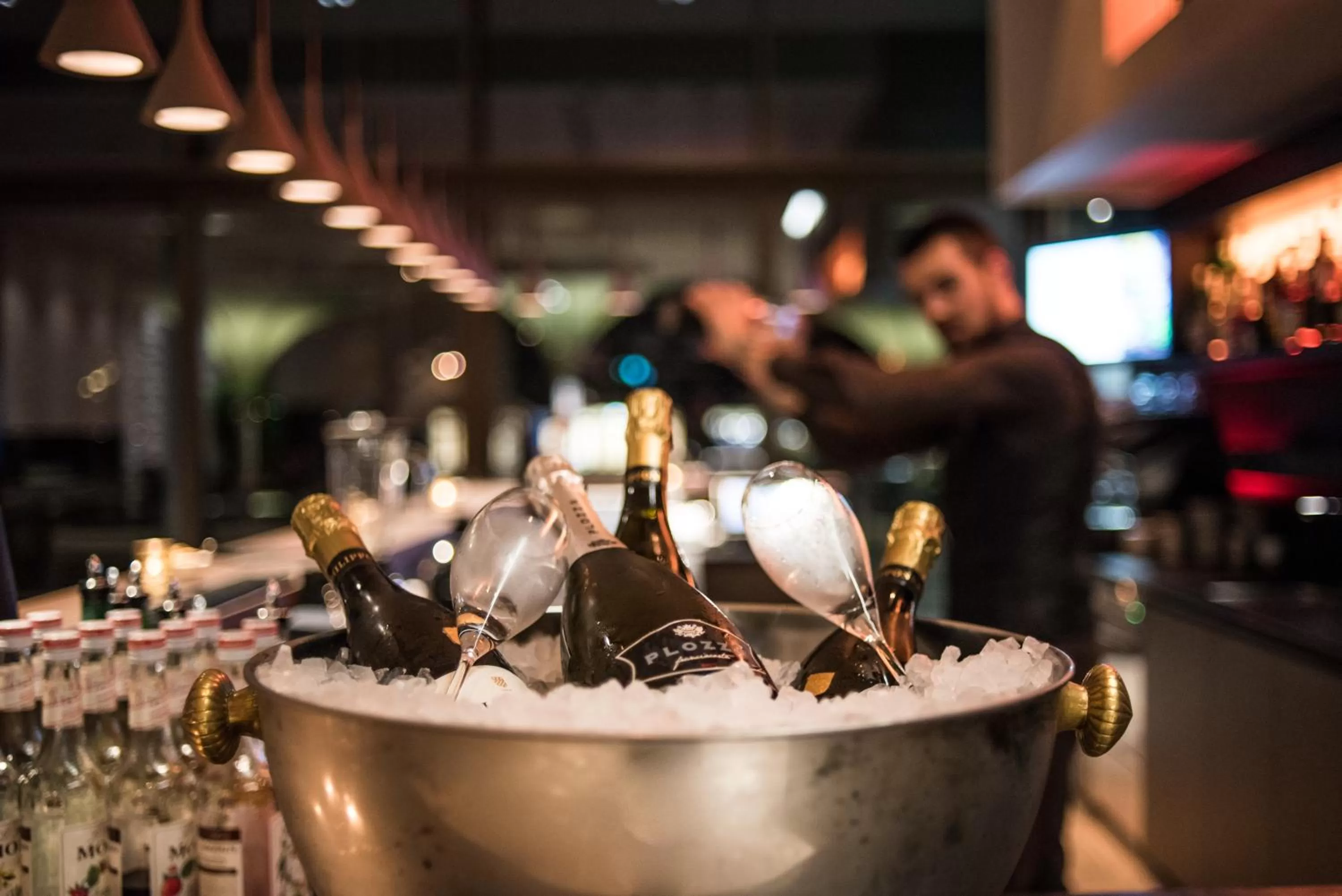 Lounge or bar in Waldhaus*** Hotel im Deltapark Vitalresort