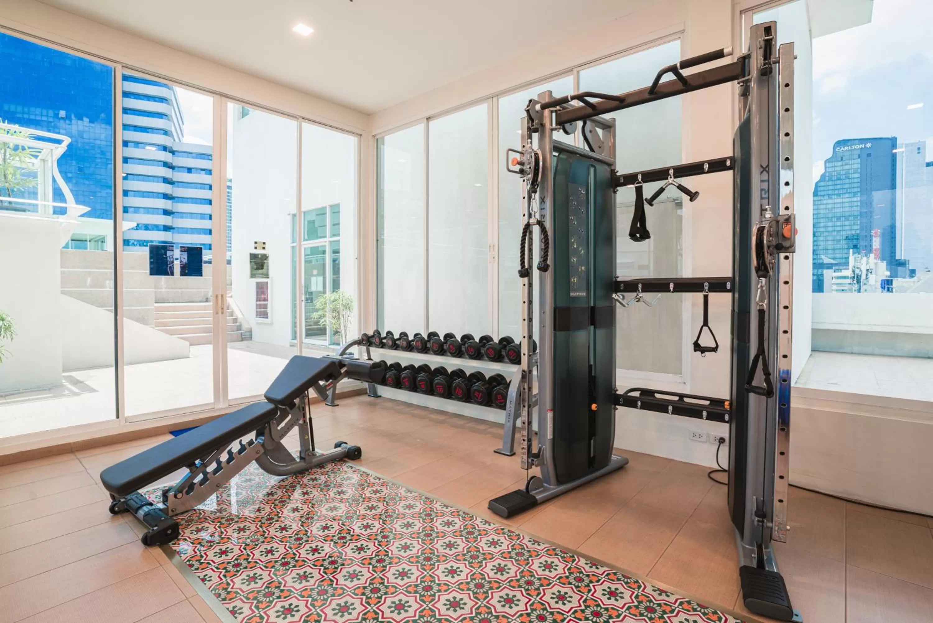 Fitness centre/facilities in The Bless Hotel and Residence