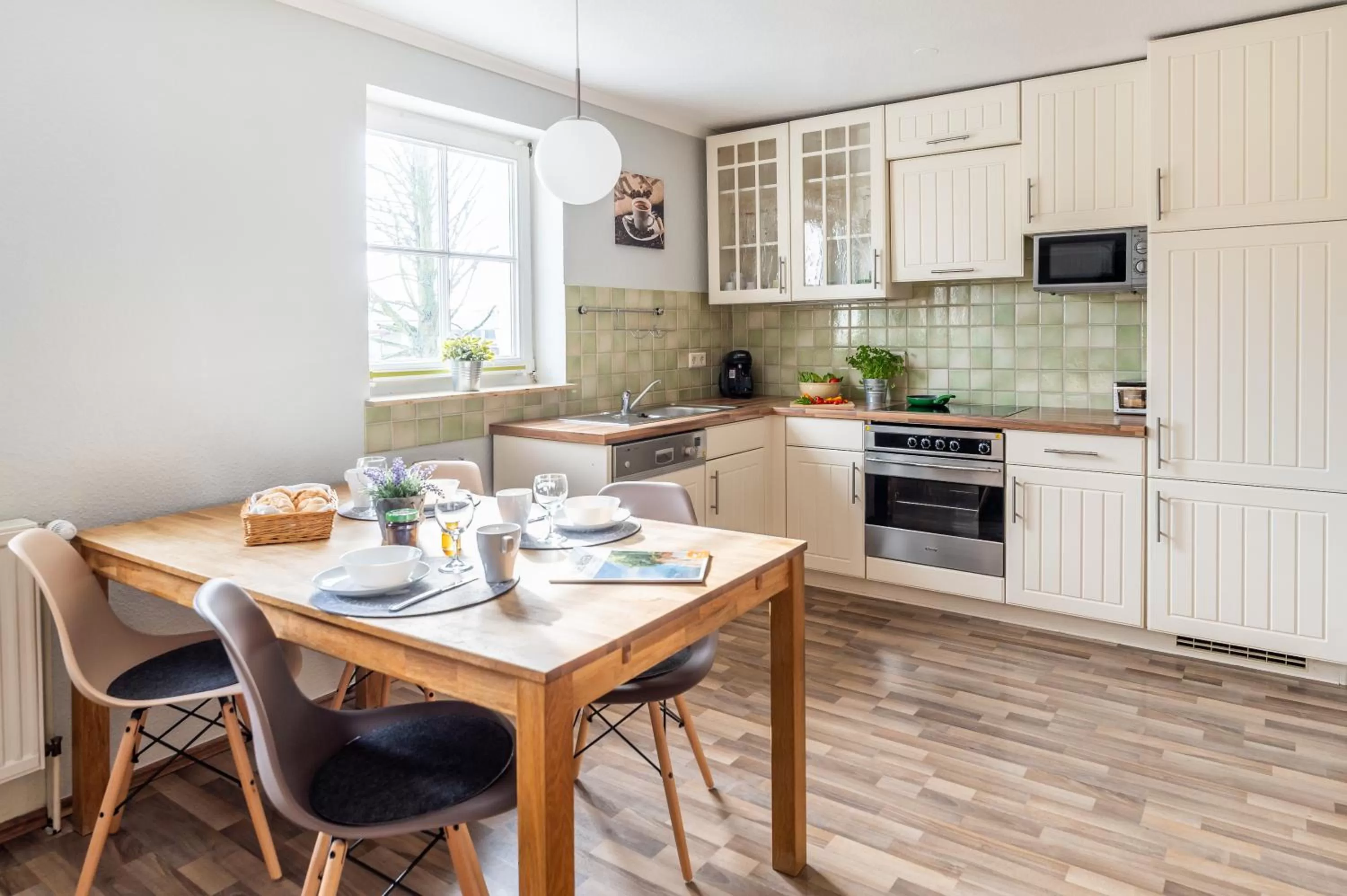 Kitchen/Kitchenette in Haus Ferienglück Sauna im Haus