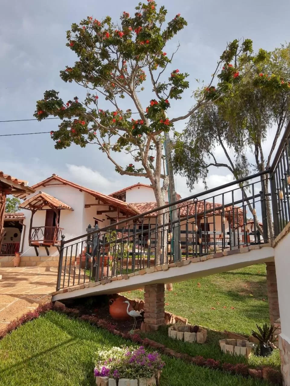 Garden, Property Building in Hotel Campestre Ataraxia Barichara