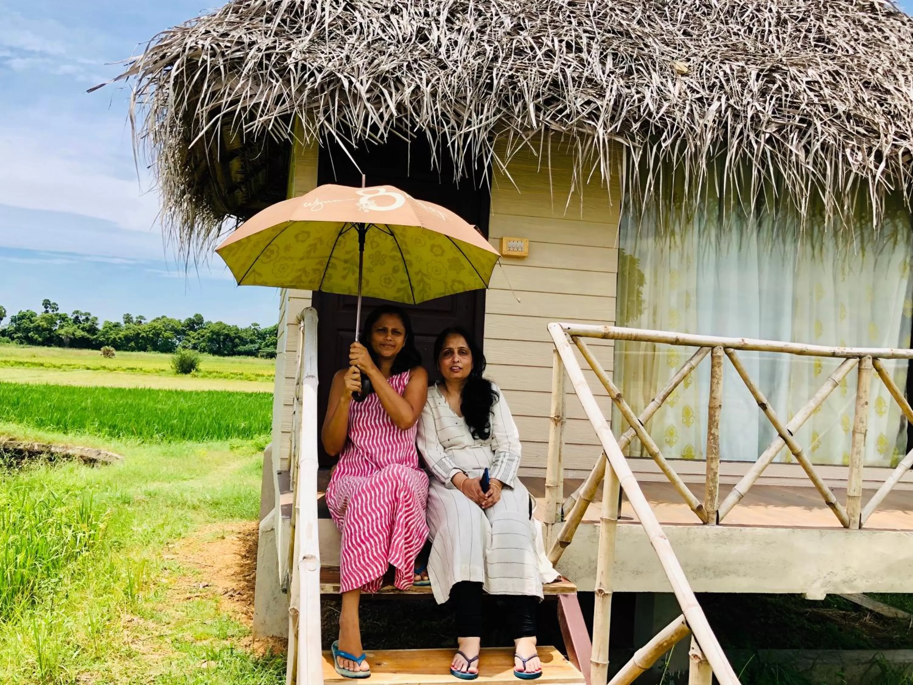 group of guests in Marutham Village Resort