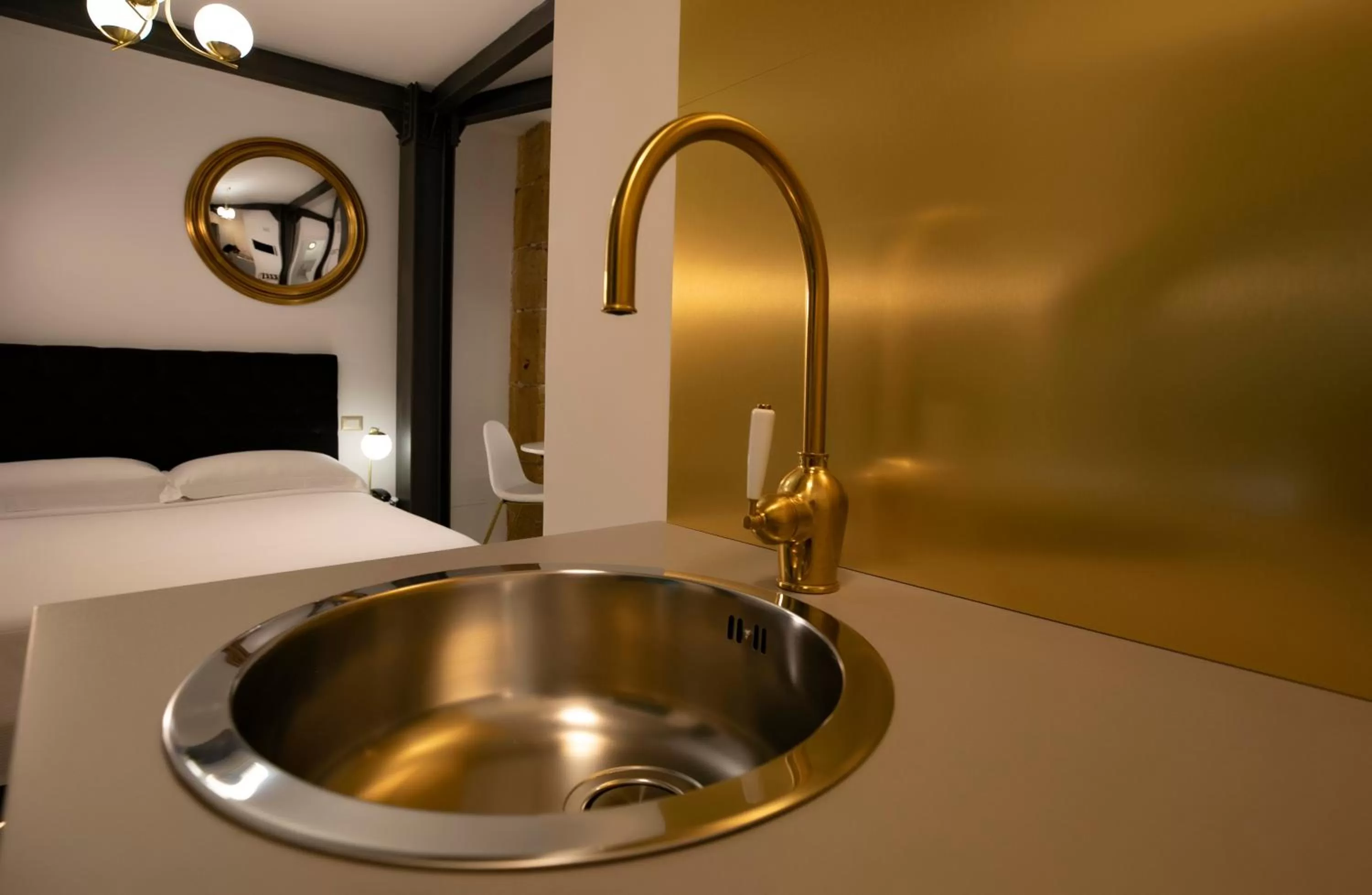 Kitchen or kitchenette in Azzoli Trapani - Apartments&Skypool - Adults Only