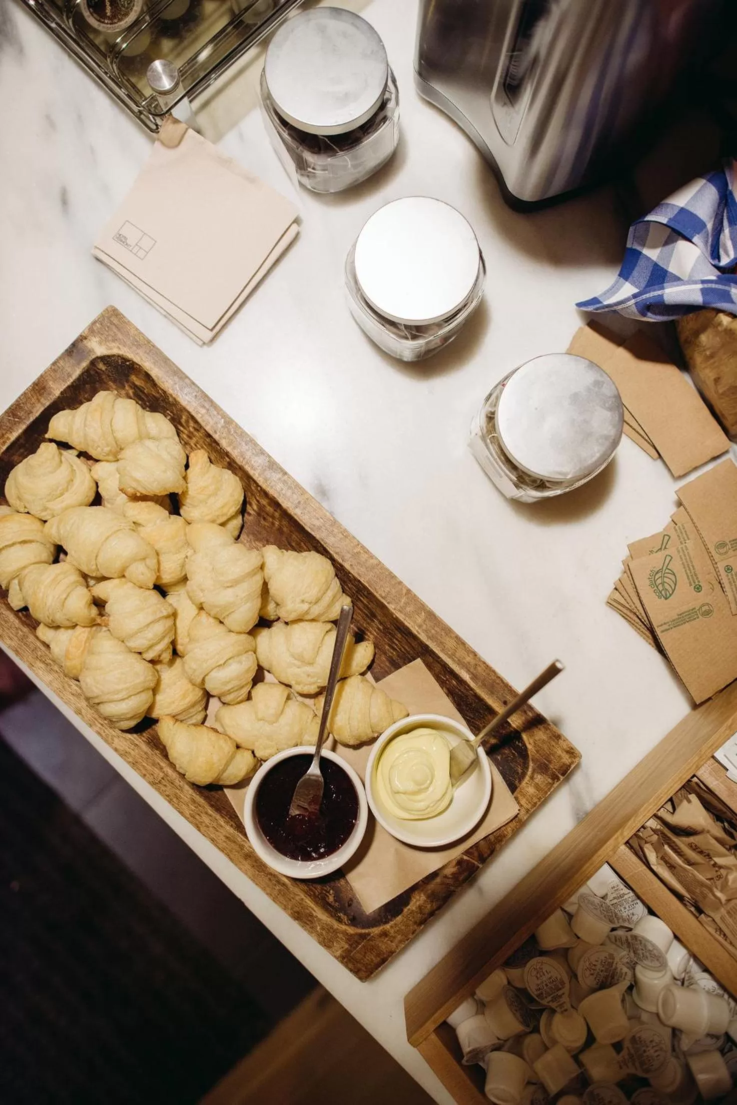 Continental breakfast in Hotel Vermont Burlington
