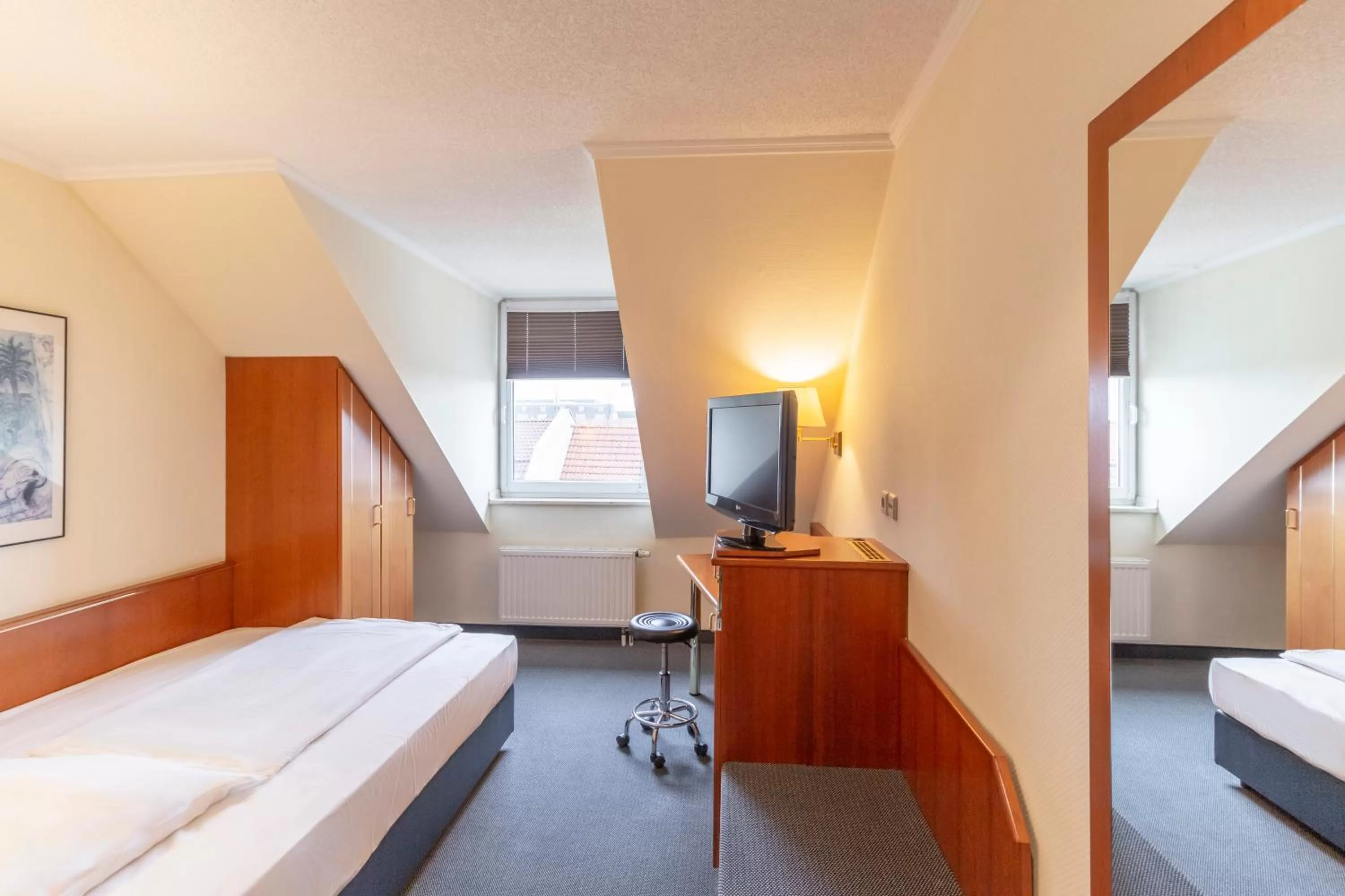 Bed in Hotel Markgraf Leipzig