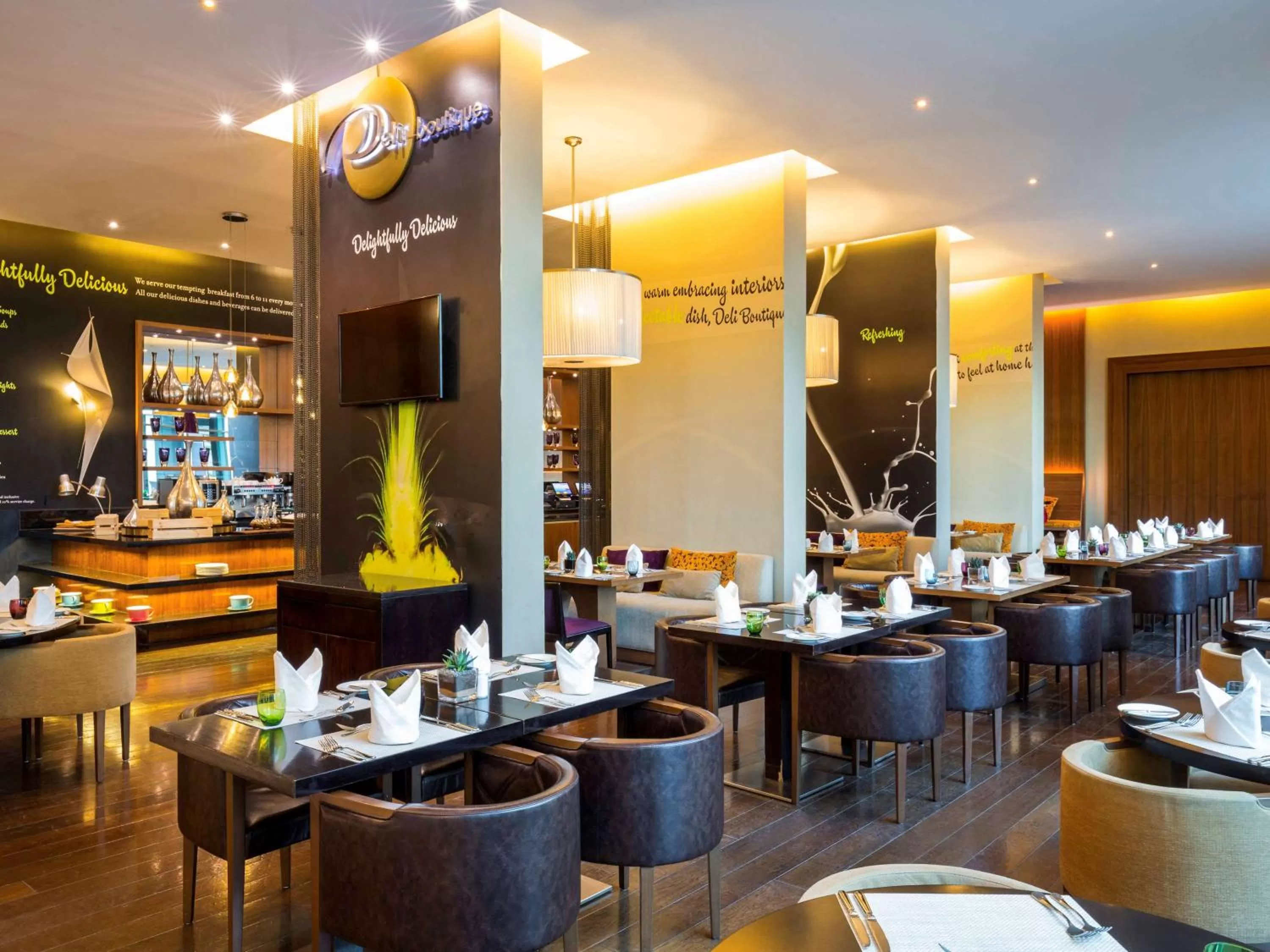 Restaurant/places to eat in Novotel Suites Mall Avenue Dubai