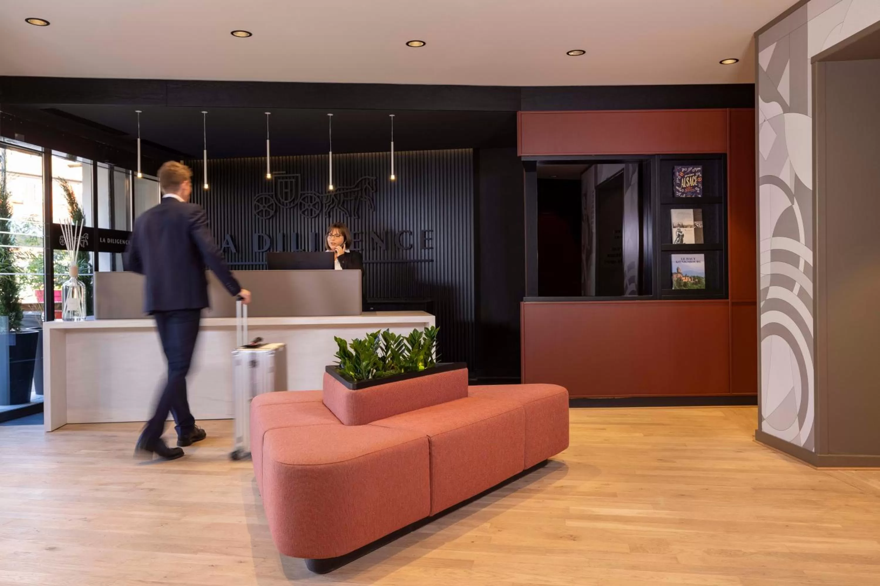 Lobby or reception in Hotel La Diligence