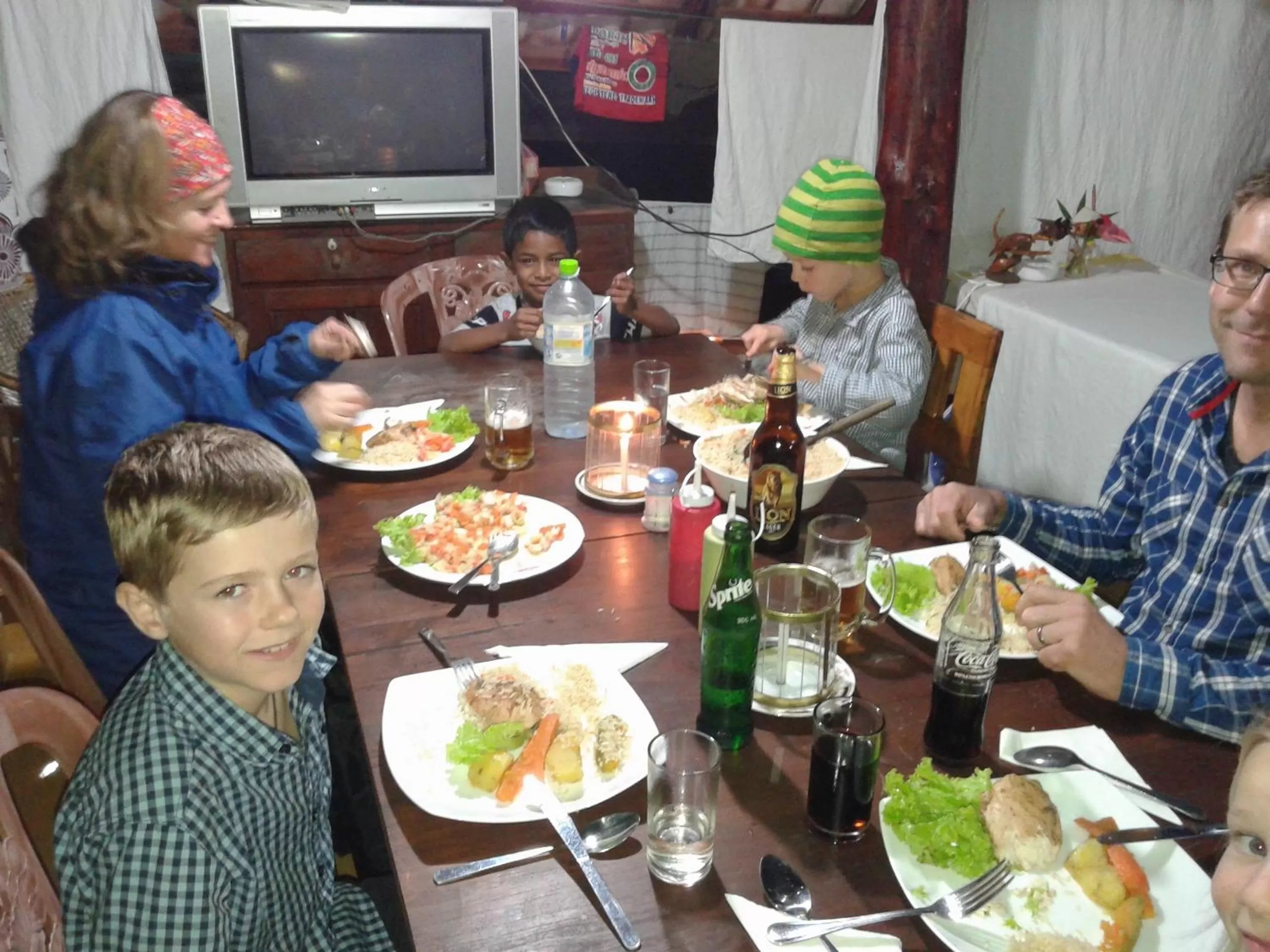 Dining area in The Blue View Ella