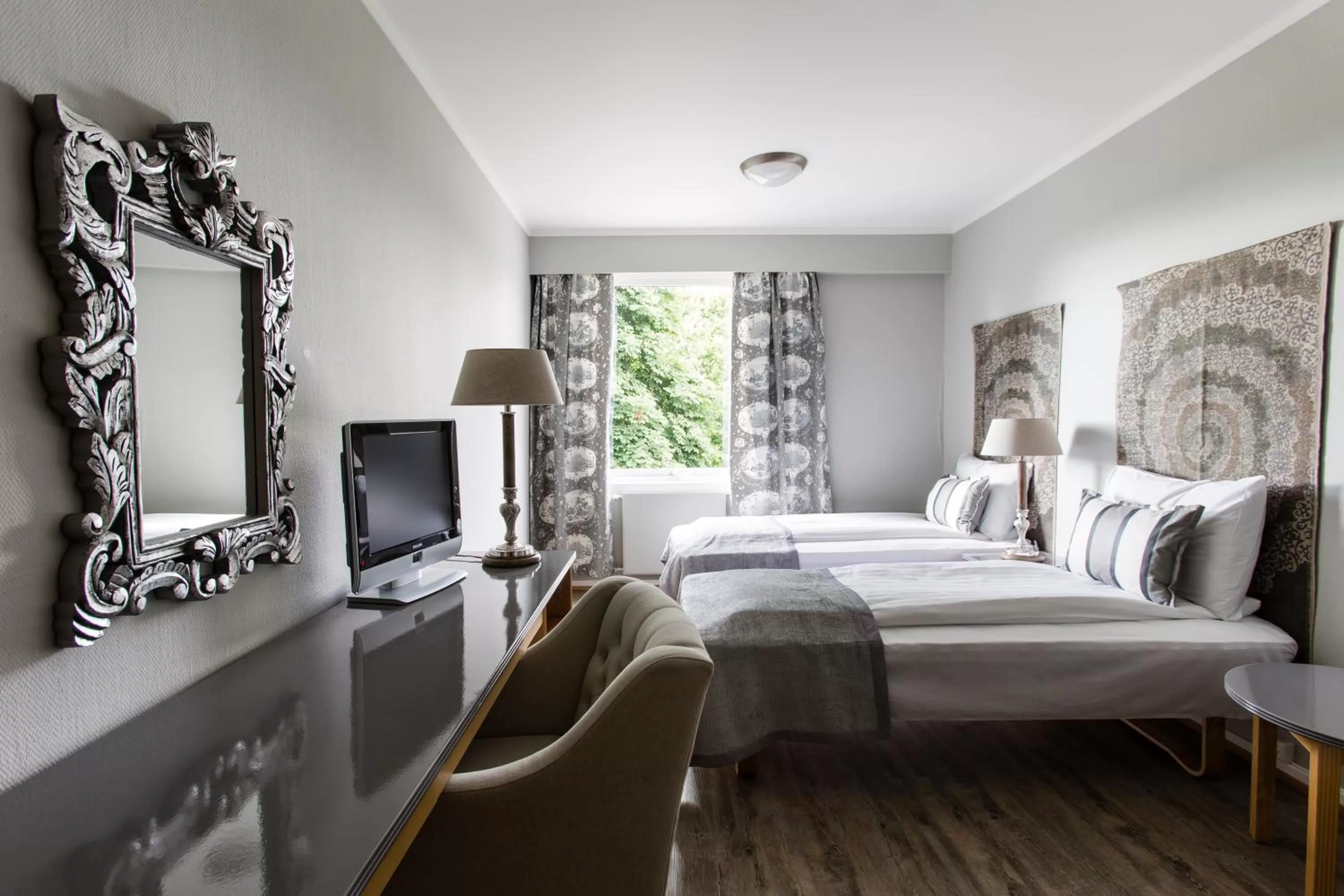 View (from property/room), Bed in Klækken Hotel