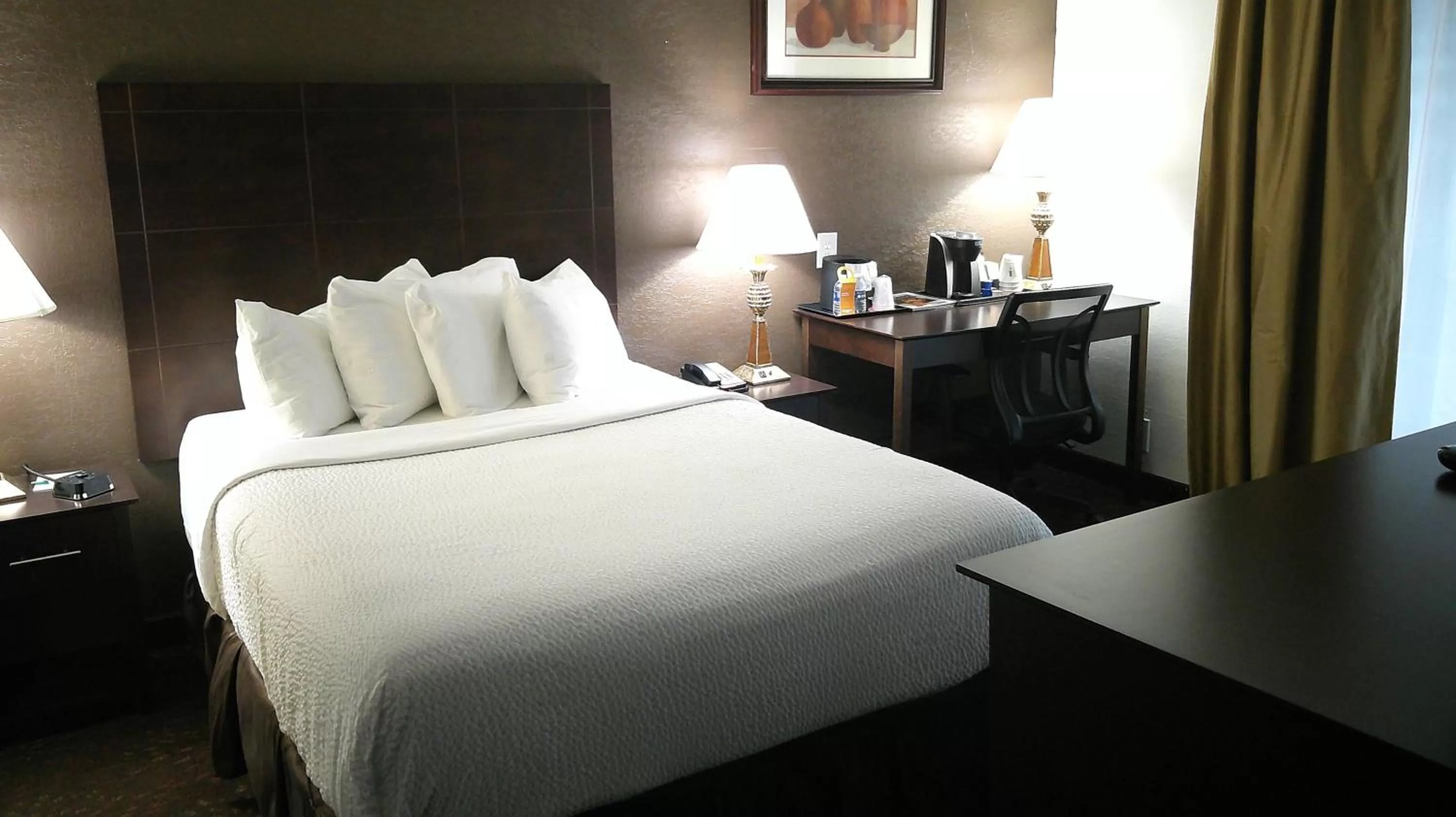 Bed in Wyndham Garden Detroit Metro Airport