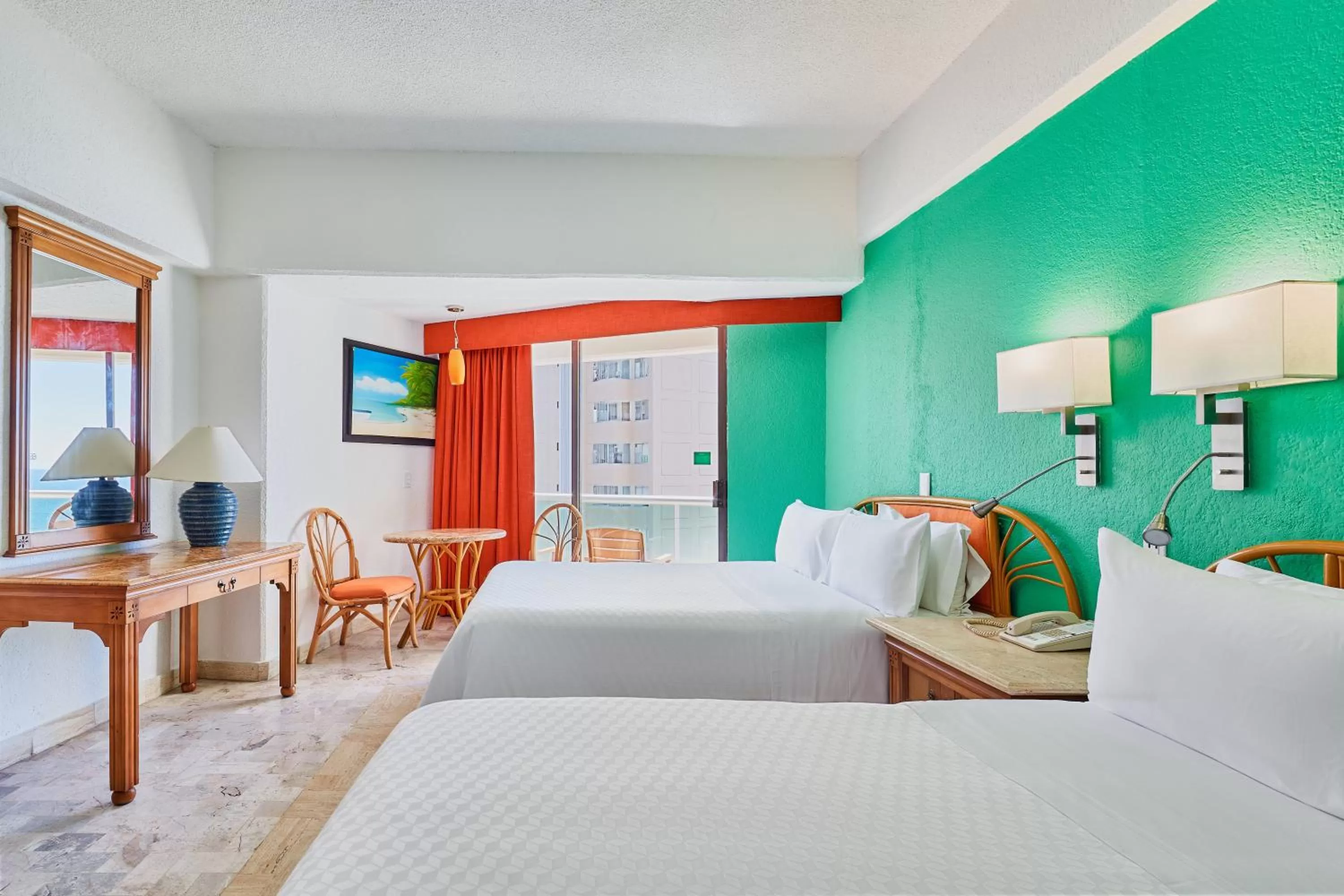 Deluxe Room, 2 Doubles with Kitchenette in Copacabana Beach Hotel Acapulco